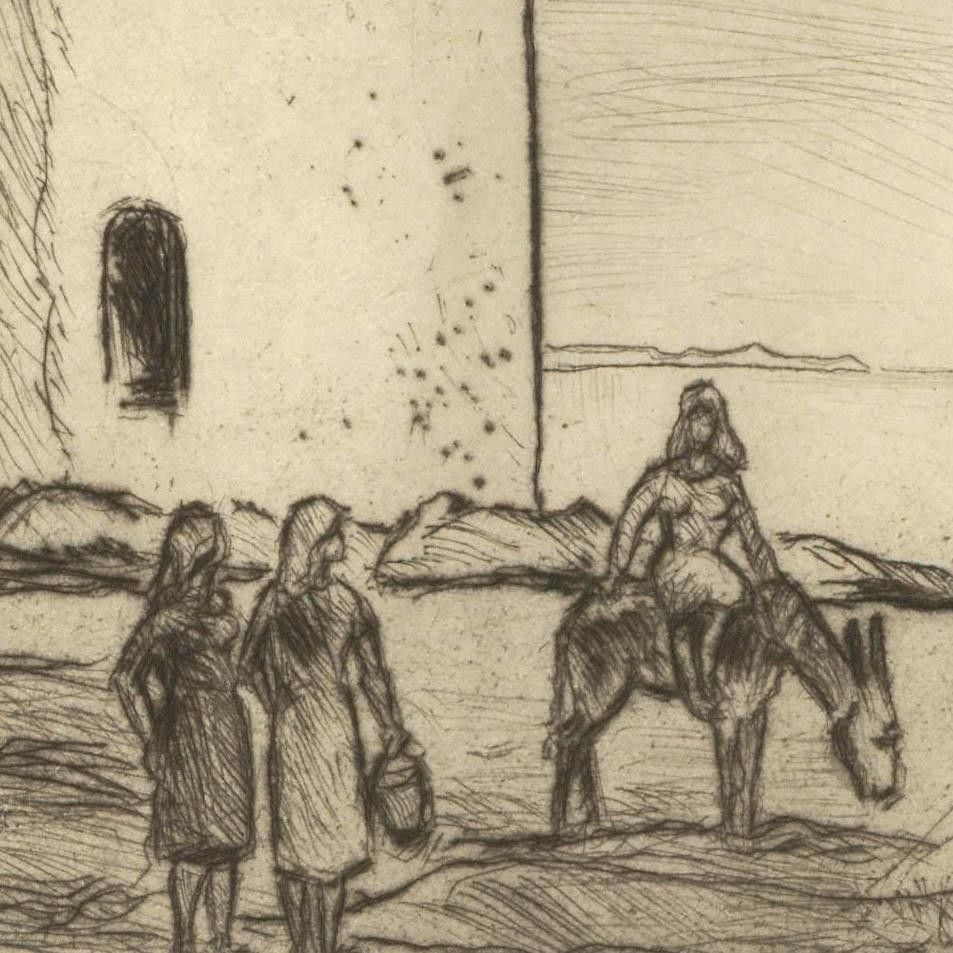 Rudolf Koch (1902 1985) 20th Century Etching, The Tower photo for sale
