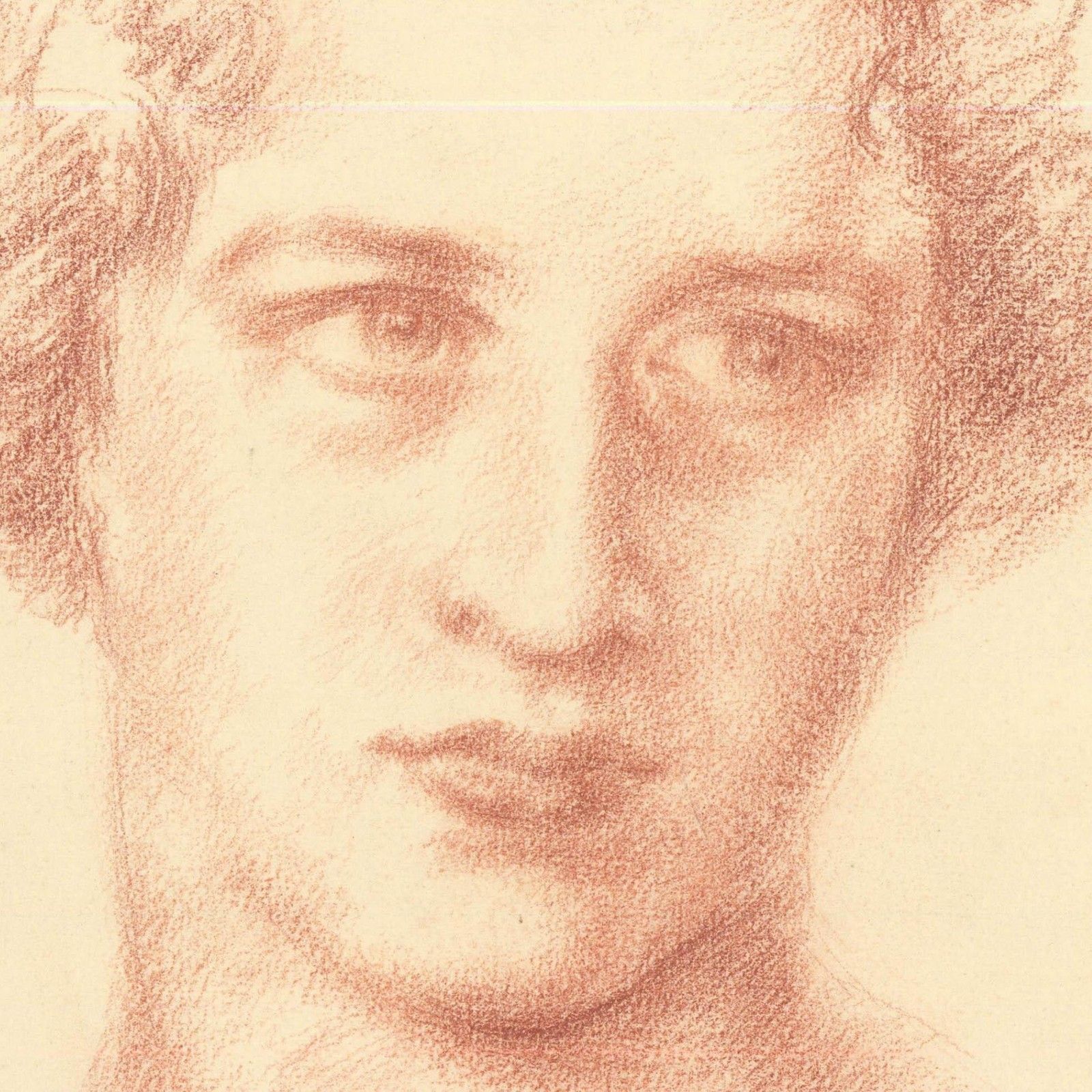 Francis Rudolph (1921 2005) Mid 20th Century Sanguine, Head Study II photo for sale