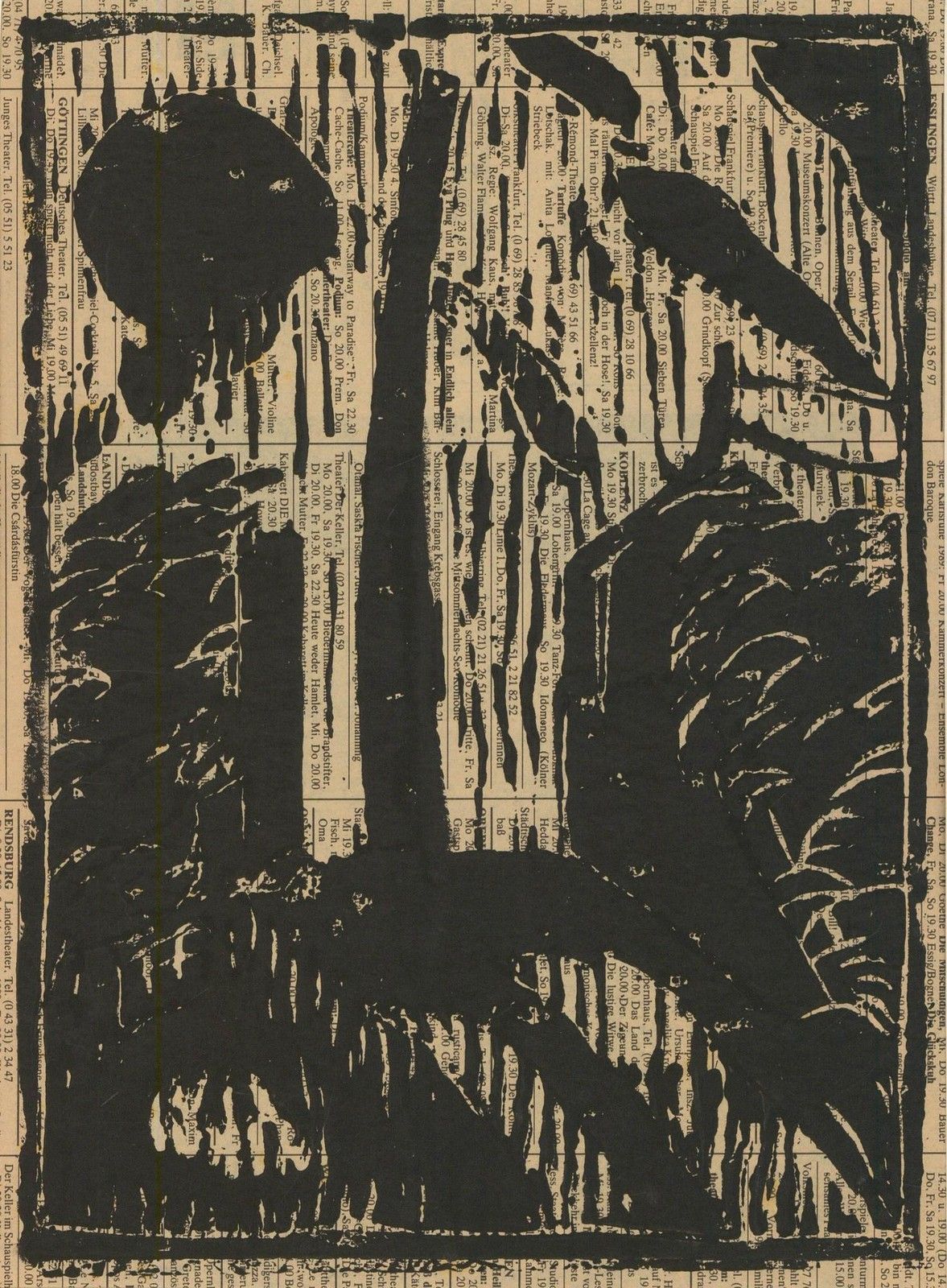 M. Karstens 20th Century Woodcut, Stop With Ziegelaischonsheiu photo furniture