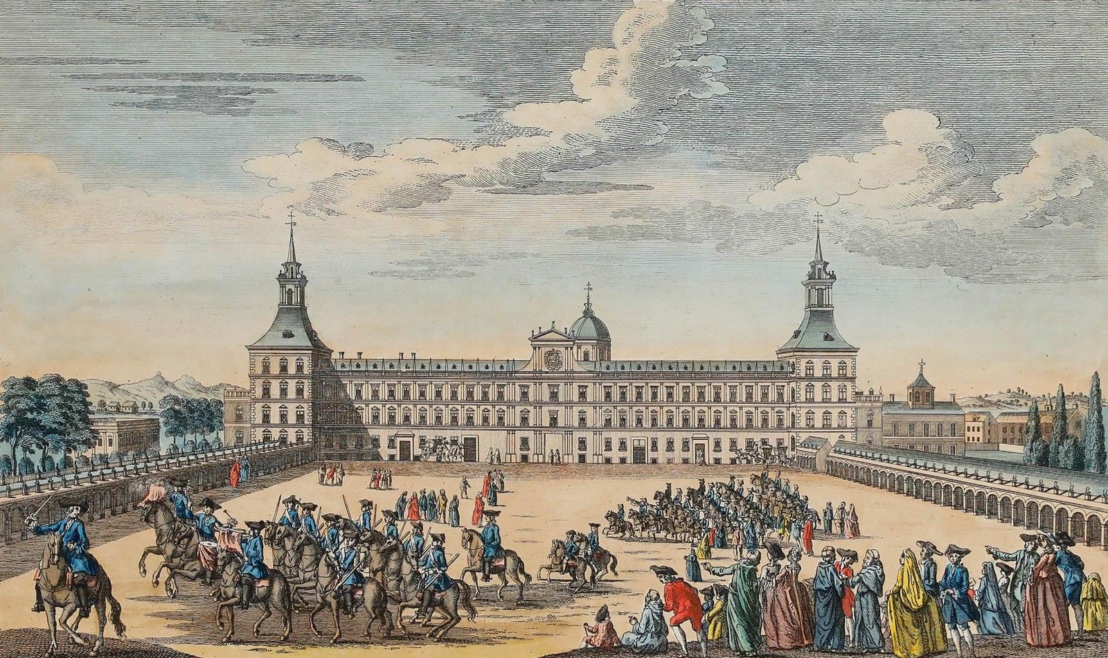 Robert Sayer (1725 1794) 18th Century Engraving, A View Of The Royal Palace photo furniture