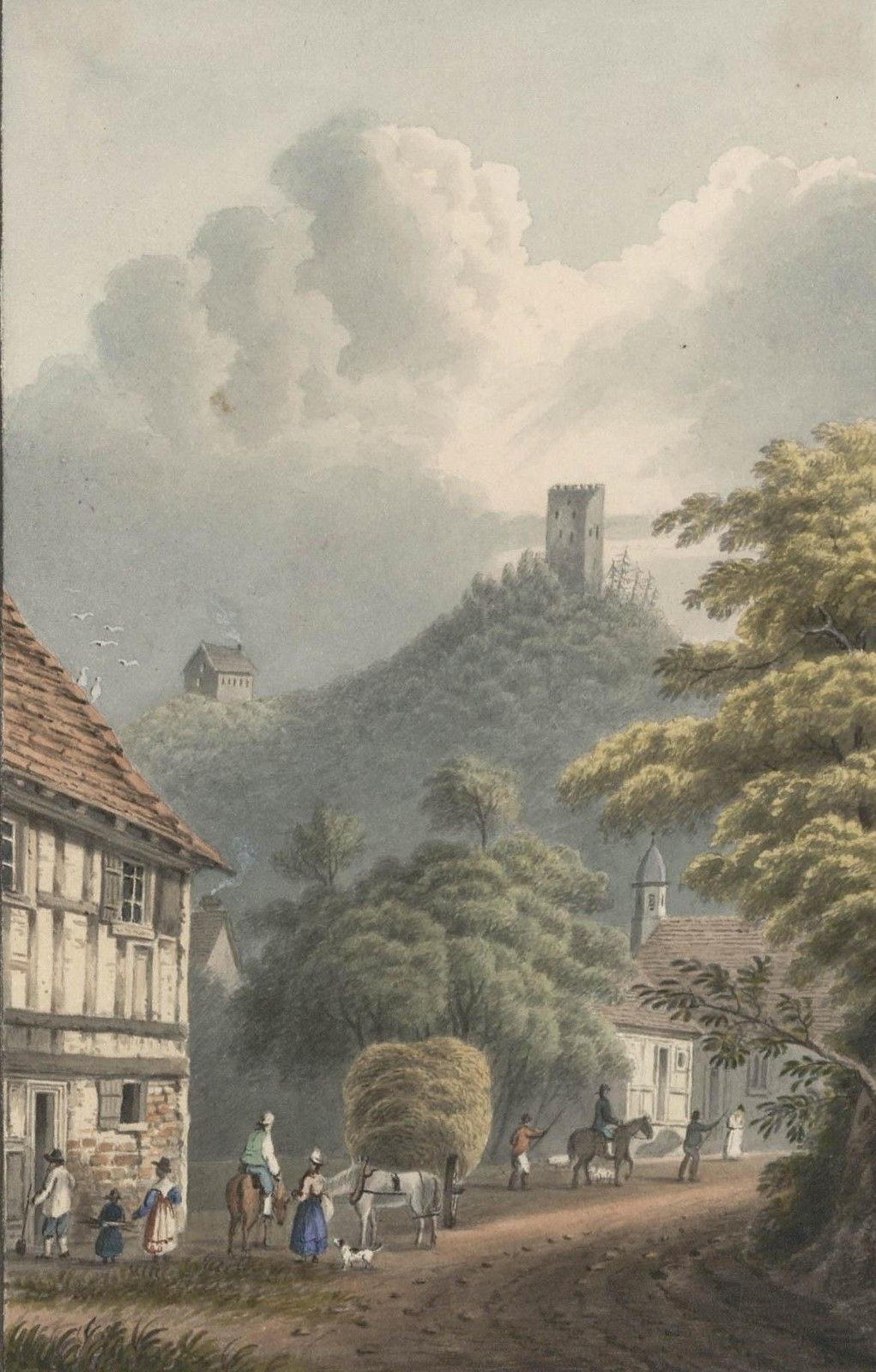 Thomas Remnant Charleton (1756 1849) Watercolour, Ruins Of Bodmin photo furniture