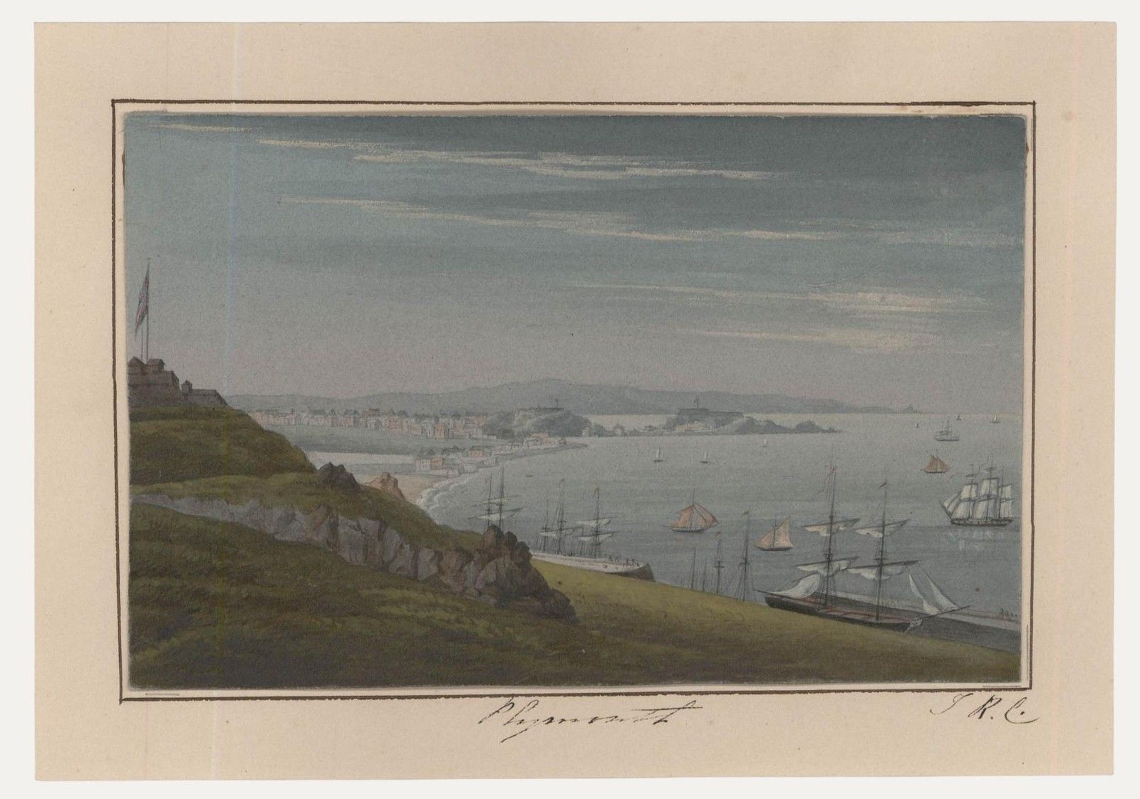 Thomas Remnant Charleton (1756 1849) Early 19th Century Watercolour, Plymouth