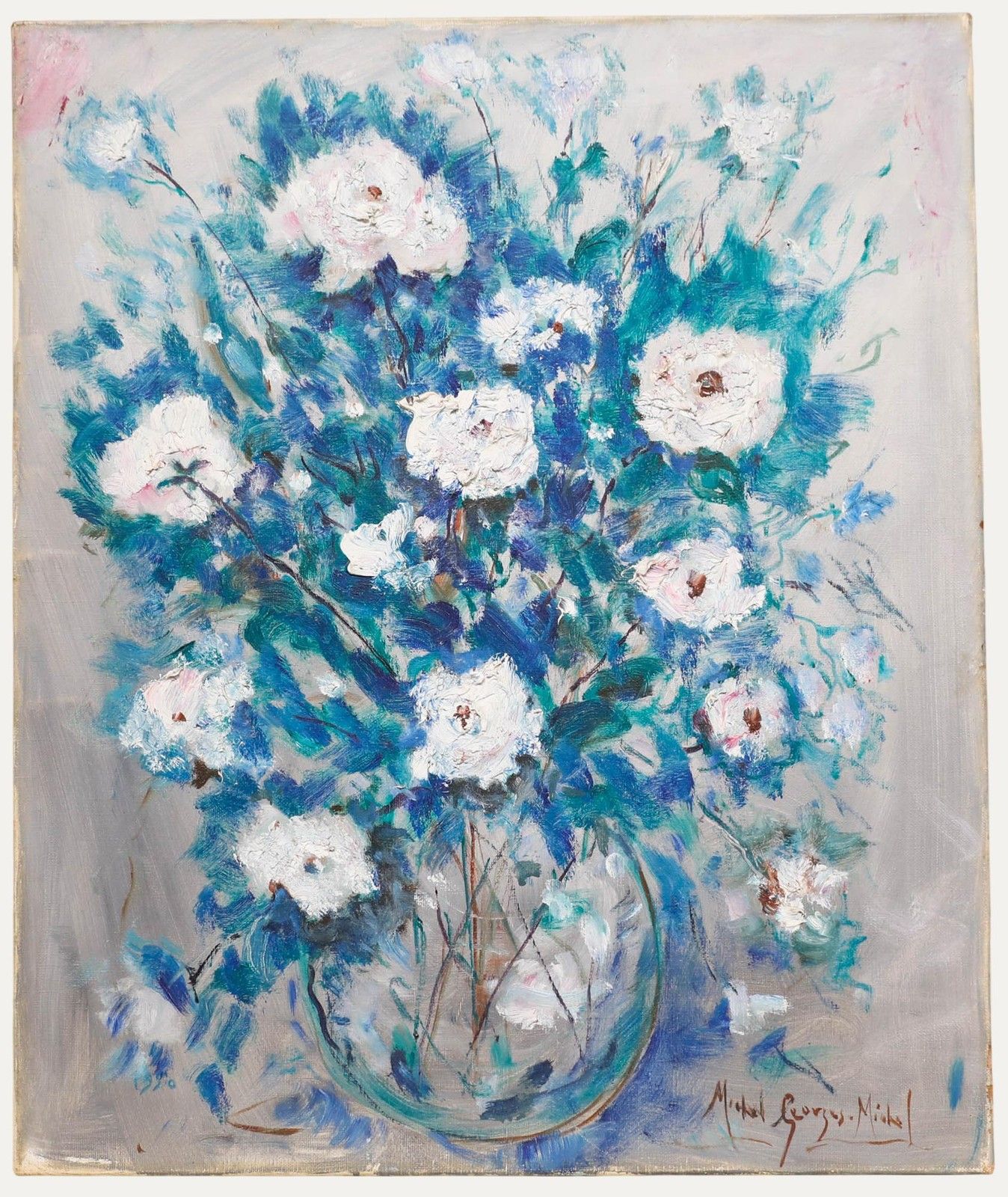 Michel Georges Michel (1883 1985). Mid 20th Century Oil, Bouquet De Fleurs