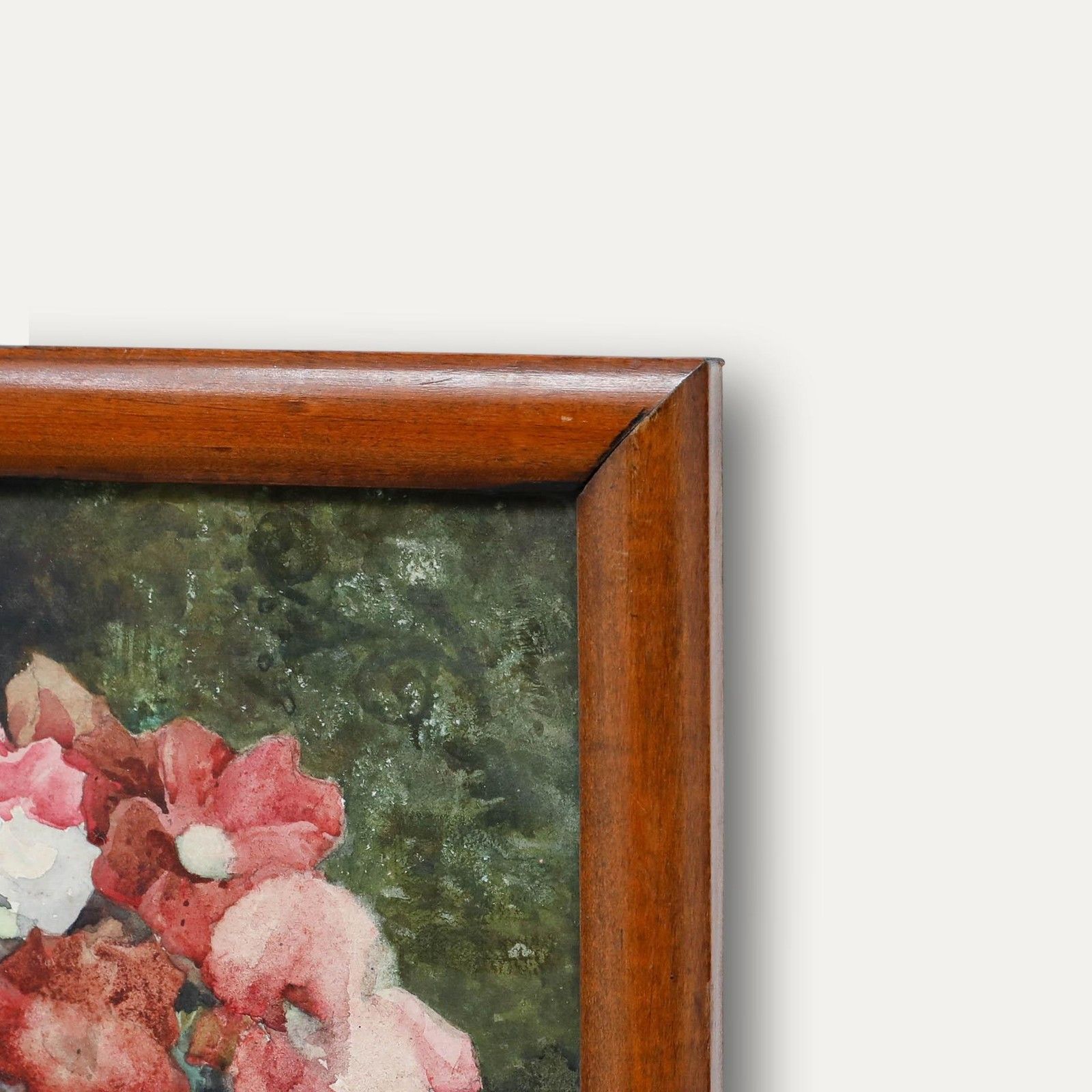 Framed Early 20th Century Watercolour Still Life Of Flowers In A Vase photo 325.0