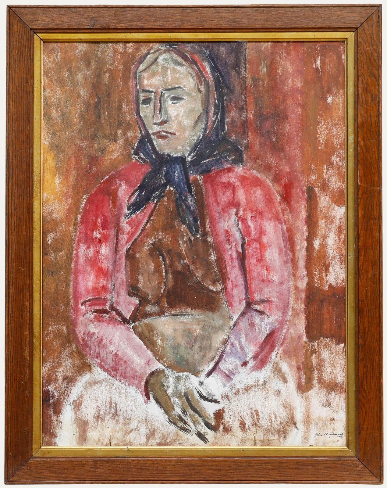 Attrib. John Cluysenaar (1899 1986) Mid 20th Century Oil, Study Of Sybil