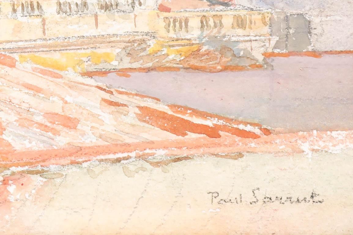 Paul Sarrut 20th Century Oil, The Cathedral At Montpellier photo vinterior