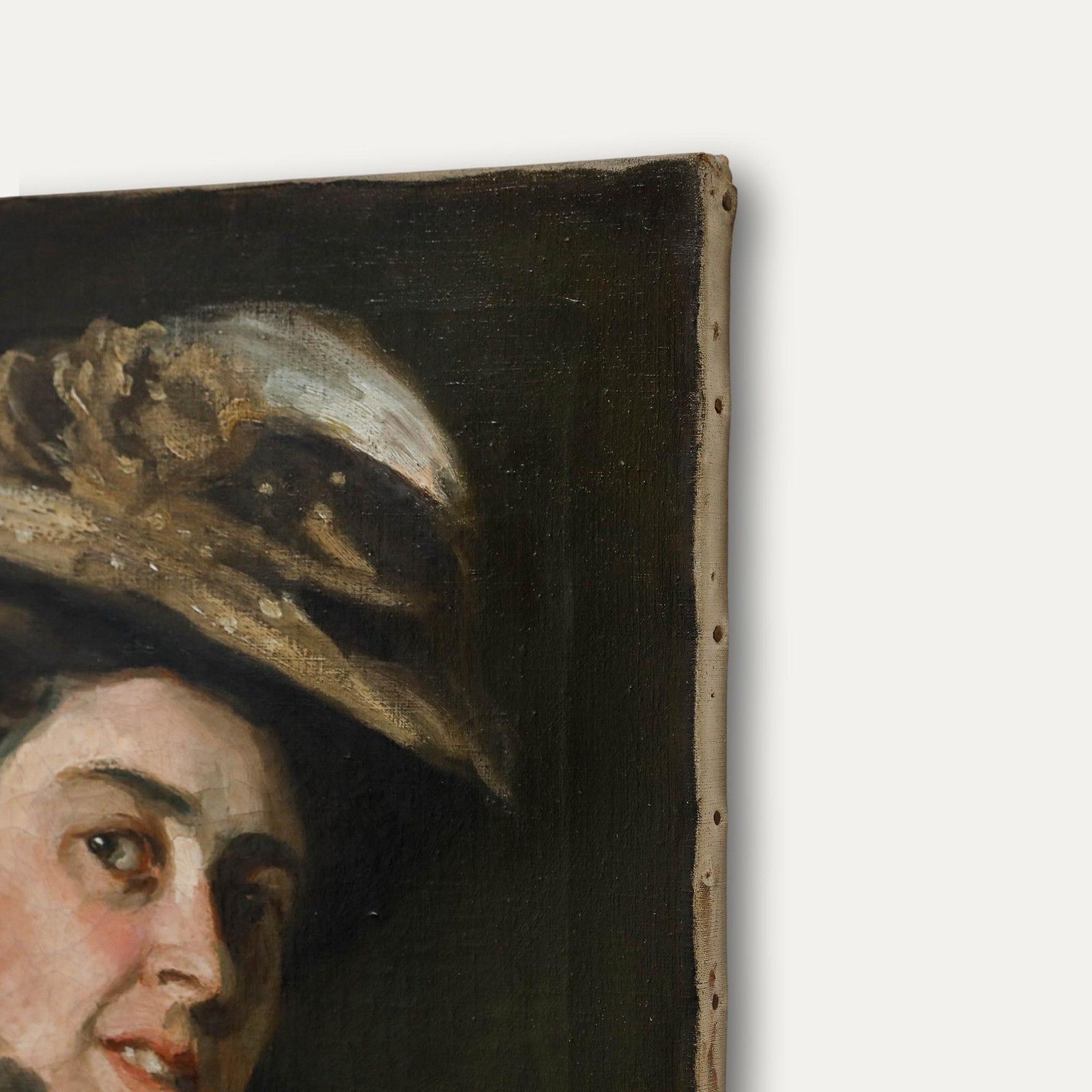 English School Late 19th Century Oil A Dramatic Stare photo 550.0