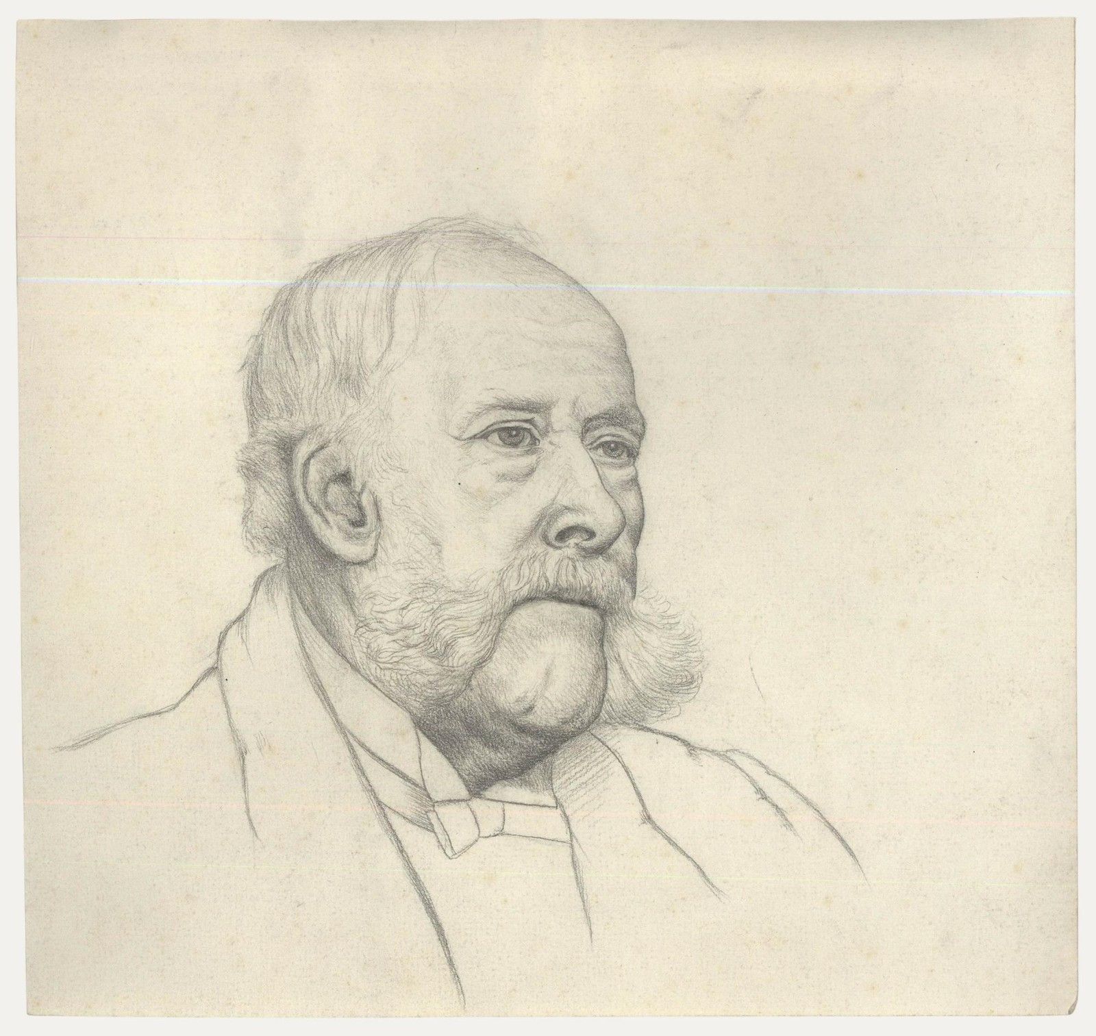 William Henry Ladd Early 20th Century Graphite Drawing, Study Of A Gentleman