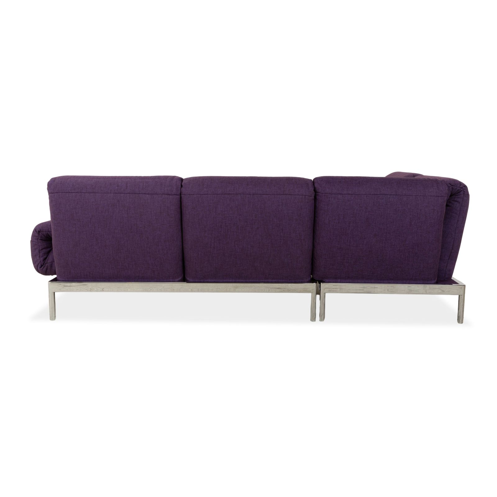 Mobilier Canapé d'angle Rolf Benz Plura en tissu violet, fonction manuelle photo