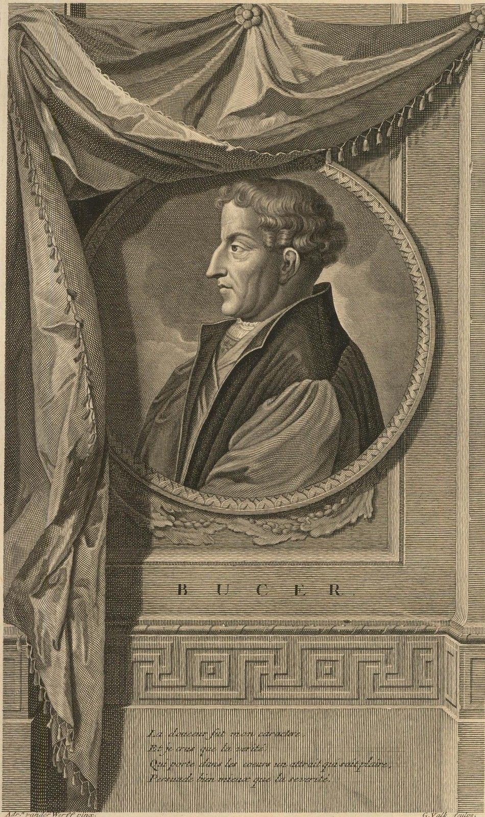 After Adriaen Van Der Werff (1659 1722) 17th Century Engraving, Martin Bucer photo furniture