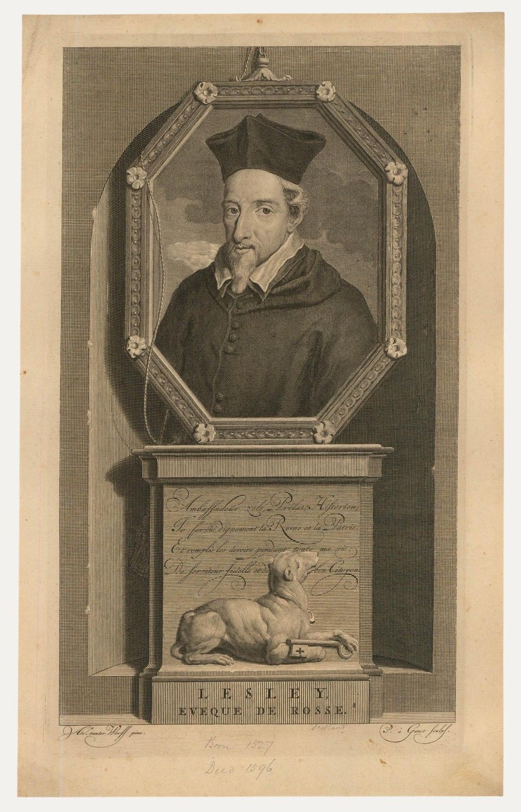After Adriaen Van Der Werff (1659 1722) 17th Century Engraving, John Lesley