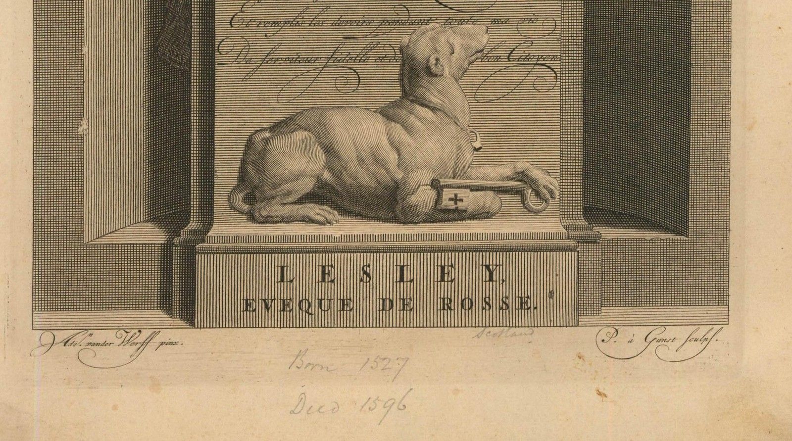 After Adriaen Van Der Werff (1659 1722) 17th Century Engraving, John Lesley photo Art