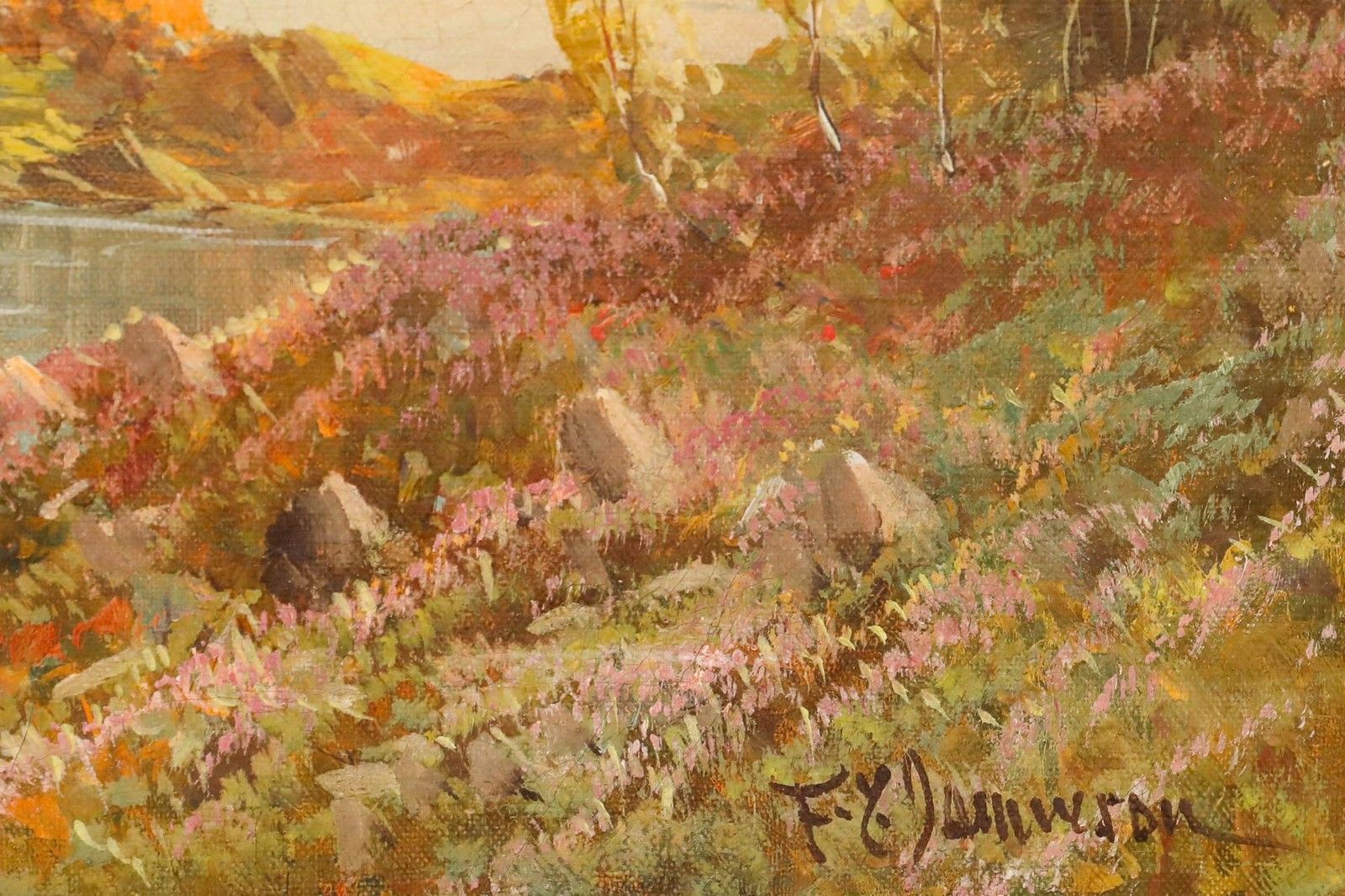 Francis E. Jamieson (1895 1950) Early 20th Century Oil, Loch Katrine photo vinterior