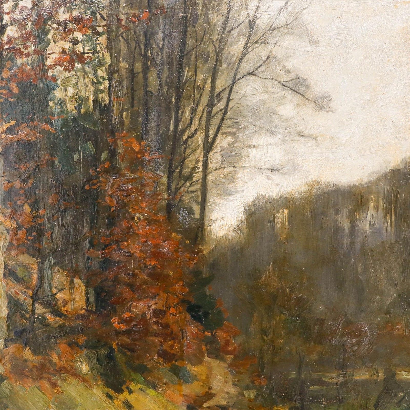 Gaston Haustrate (1878 1949) Early 20th Century Oil, The Grove photo Art
