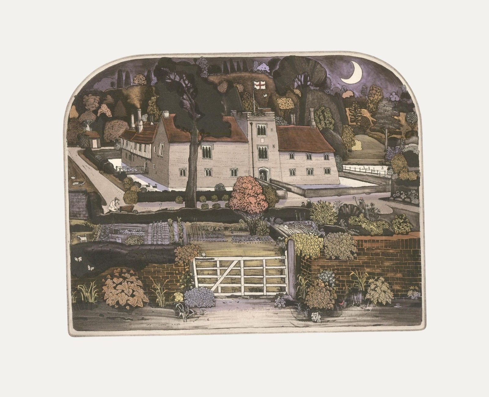 Graham Clarke (B.1941) 20th Century Etching, Ightham Mote
