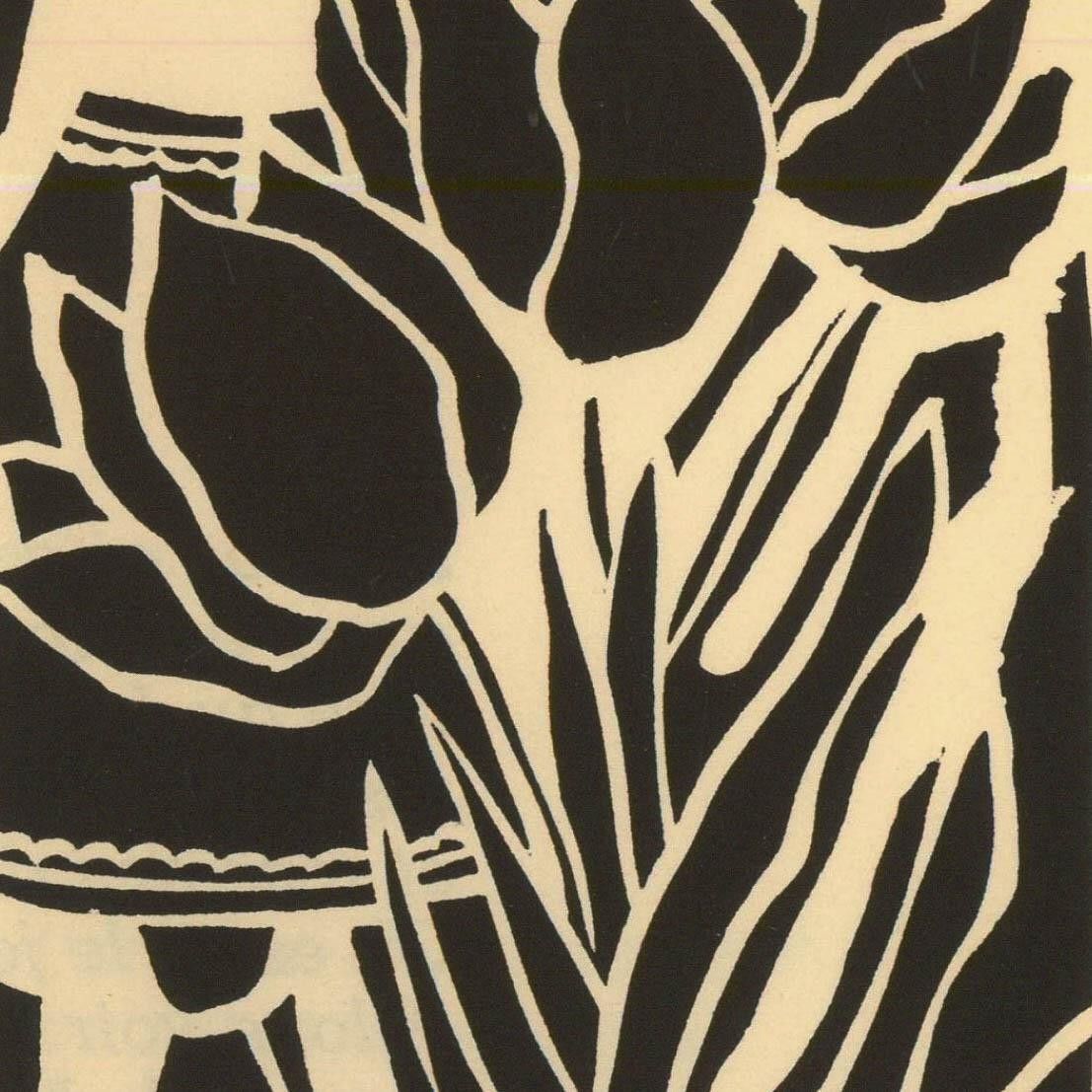 Albert Masri (1927 2020) Mid 20th Century Woodcut, A Poem By Claudine Chonez photo Art