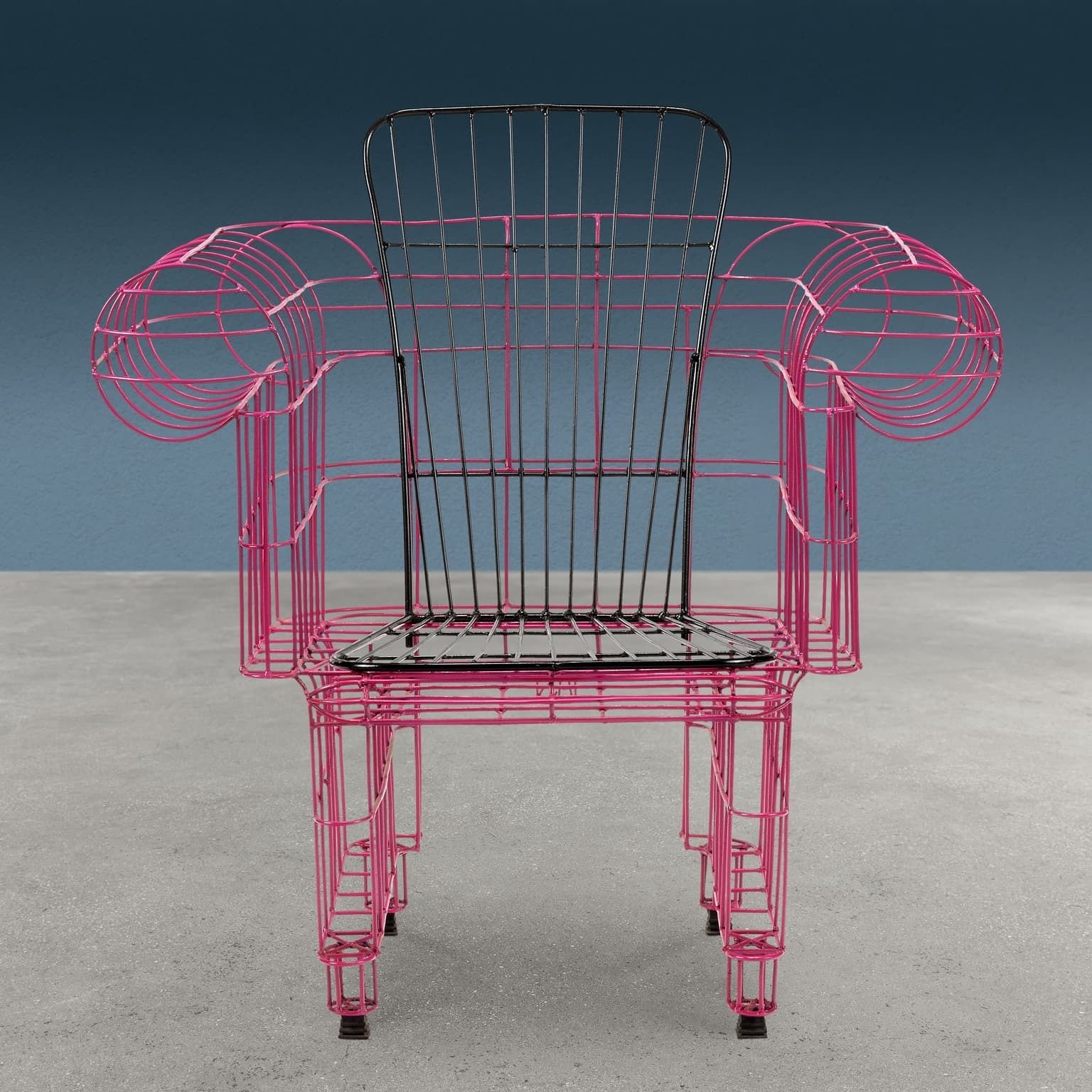 Lady Armchair Minimalisti Series Iron Design Anacleto Spazzapan