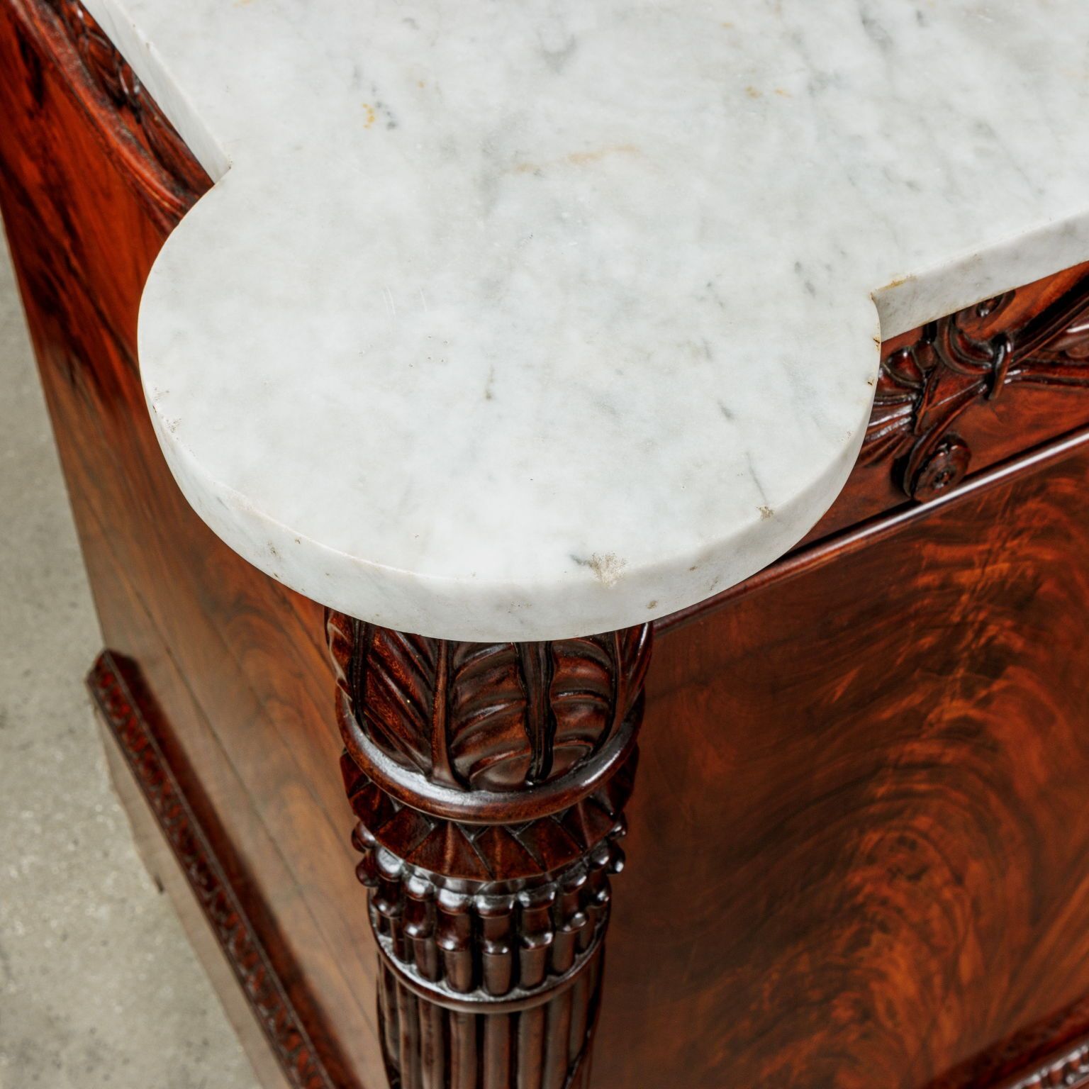 Antique Cupboards Restoration Chestnut Mahogany Marble XIX Century photo 49980.0