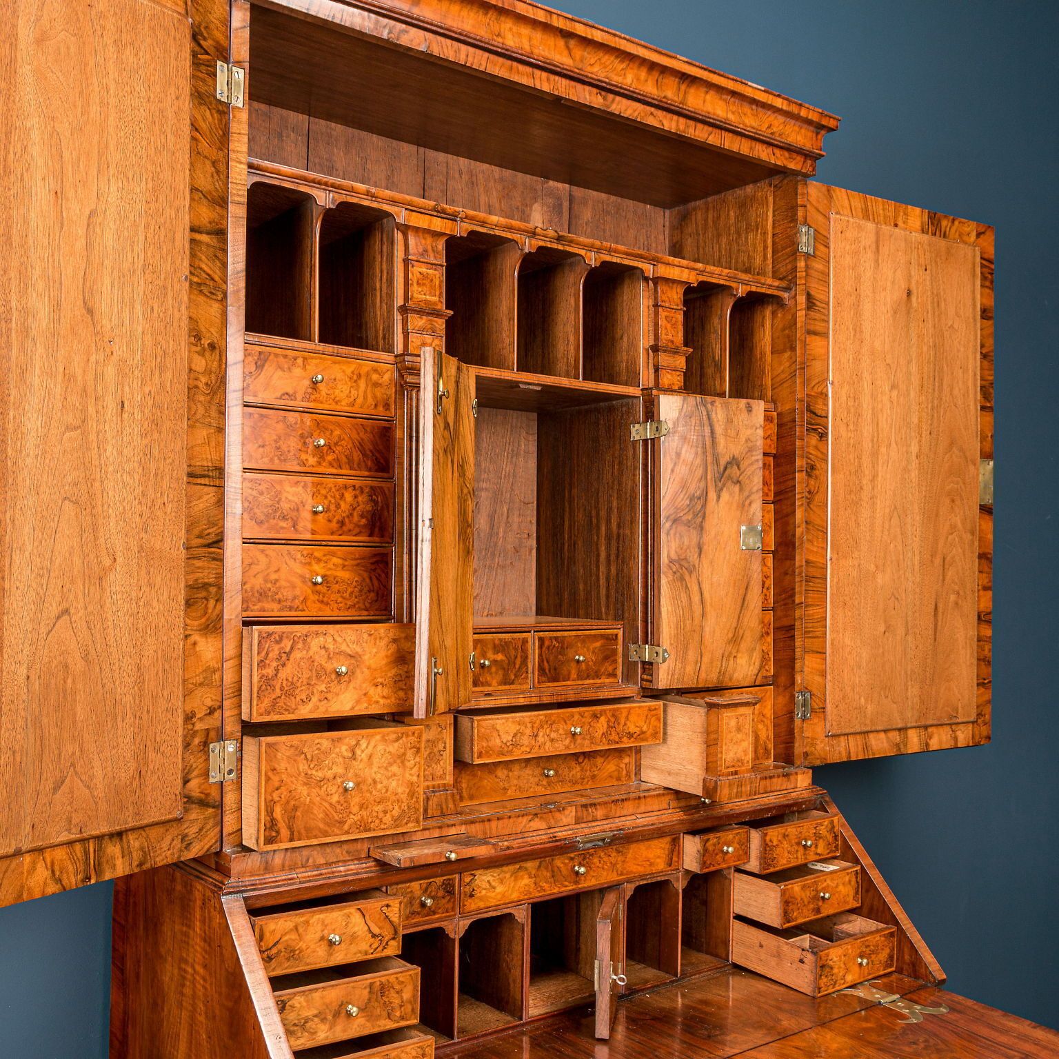 Queen Anne Trumeau Walnut Oak Great Britain XVIII Century photo for sale