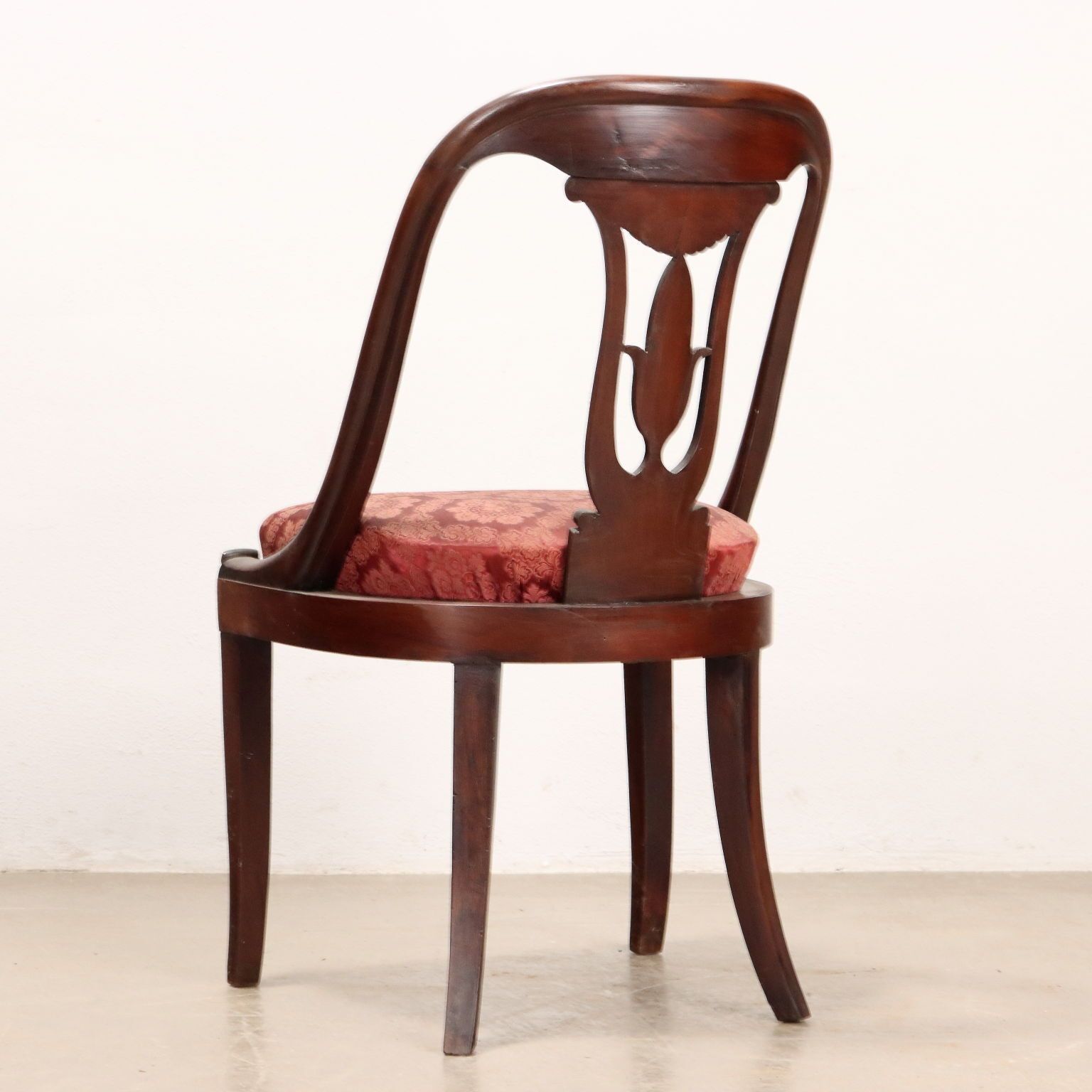 Pair Of Antique Restoration Chairs Mahogany XIX Century photo vintage