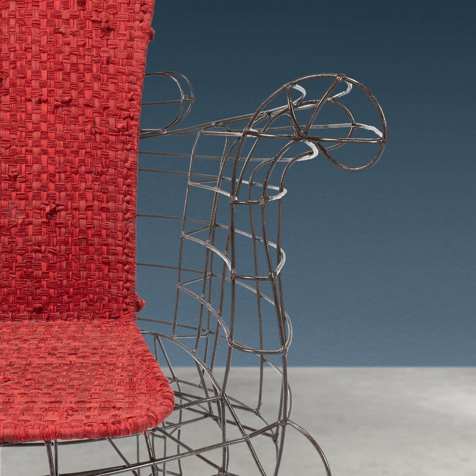 Maria Armchair Minimalisti Series Iron Design Anacleto Spazzapan photo Furniture