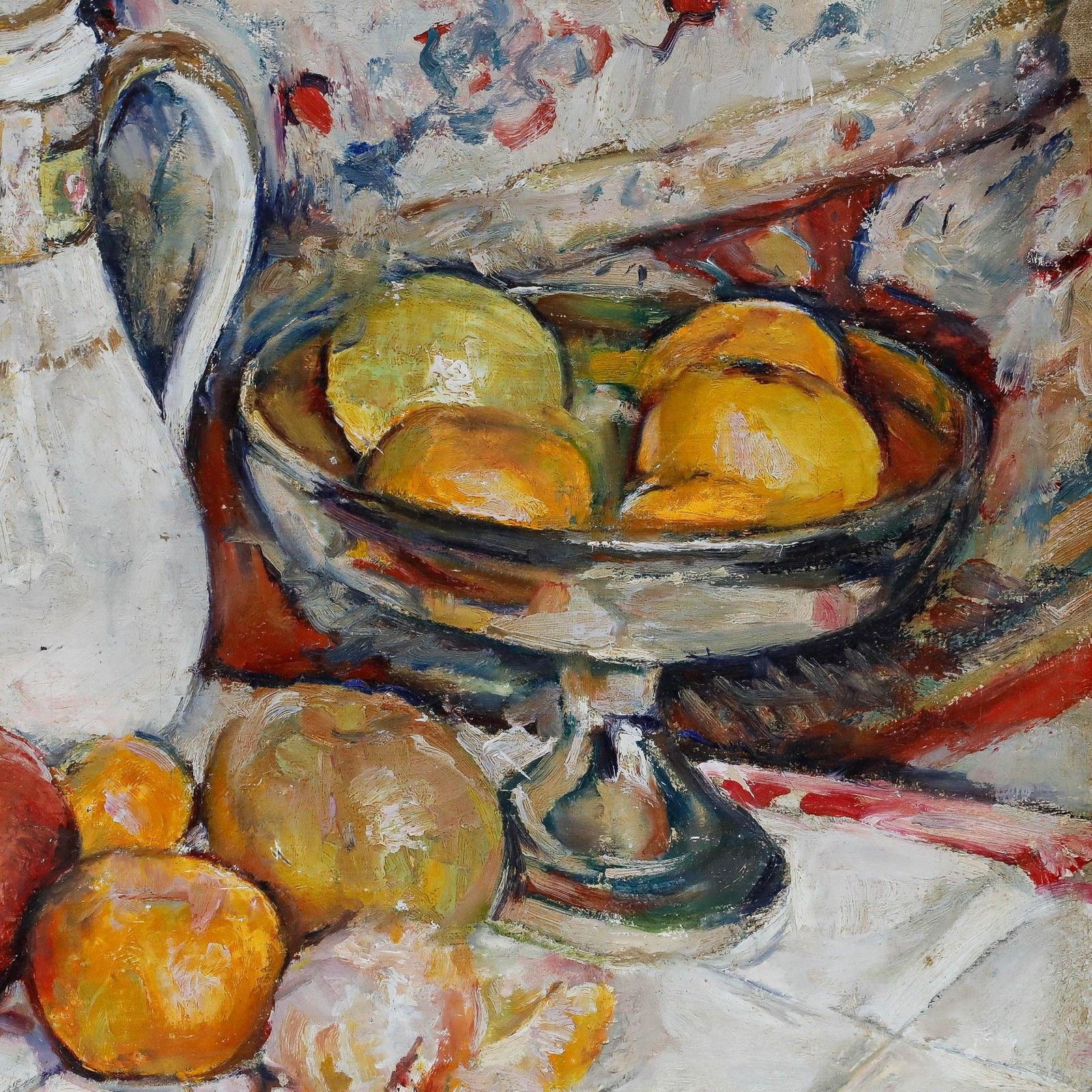 Andre Leon Vivrel (1886 1976) Mid 20th Century Oil, An Abundant Table photo Art