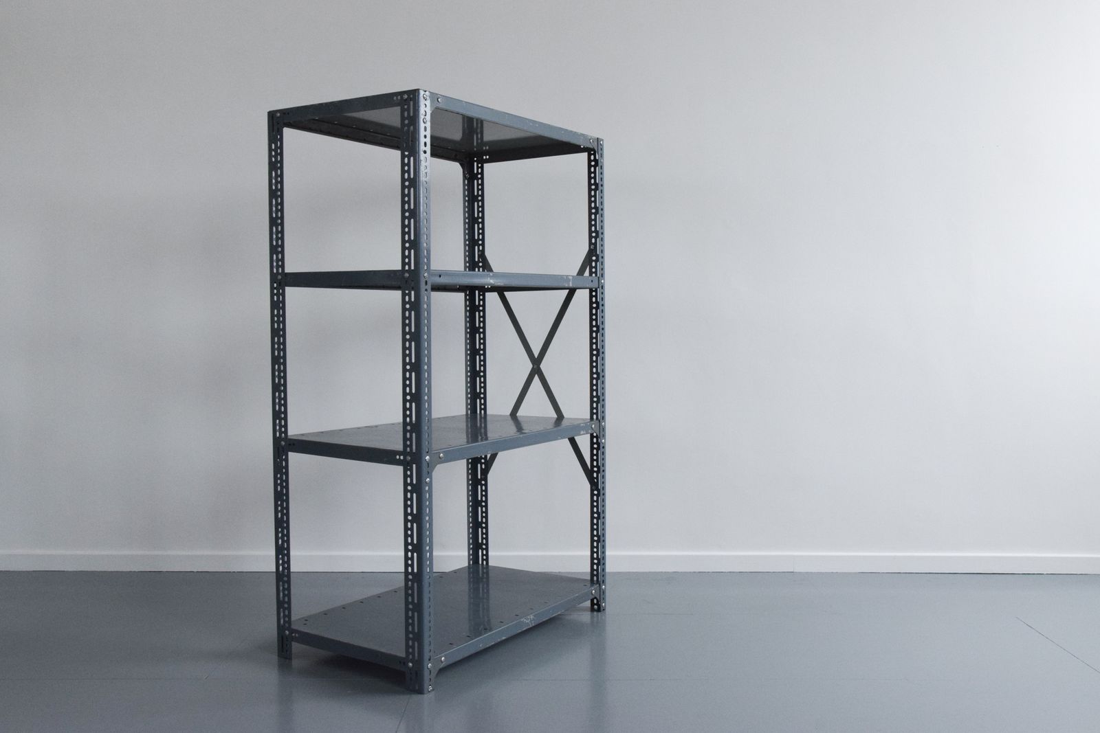 photo furniture Grey Blue Dexion Industrial Adjustable Metal Shelving