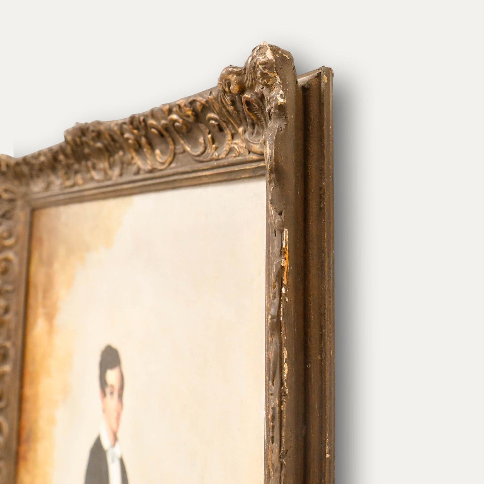 British Provincial School Early 19th Century Oil Portrait Of A Boy With A Hoop photo 795.0