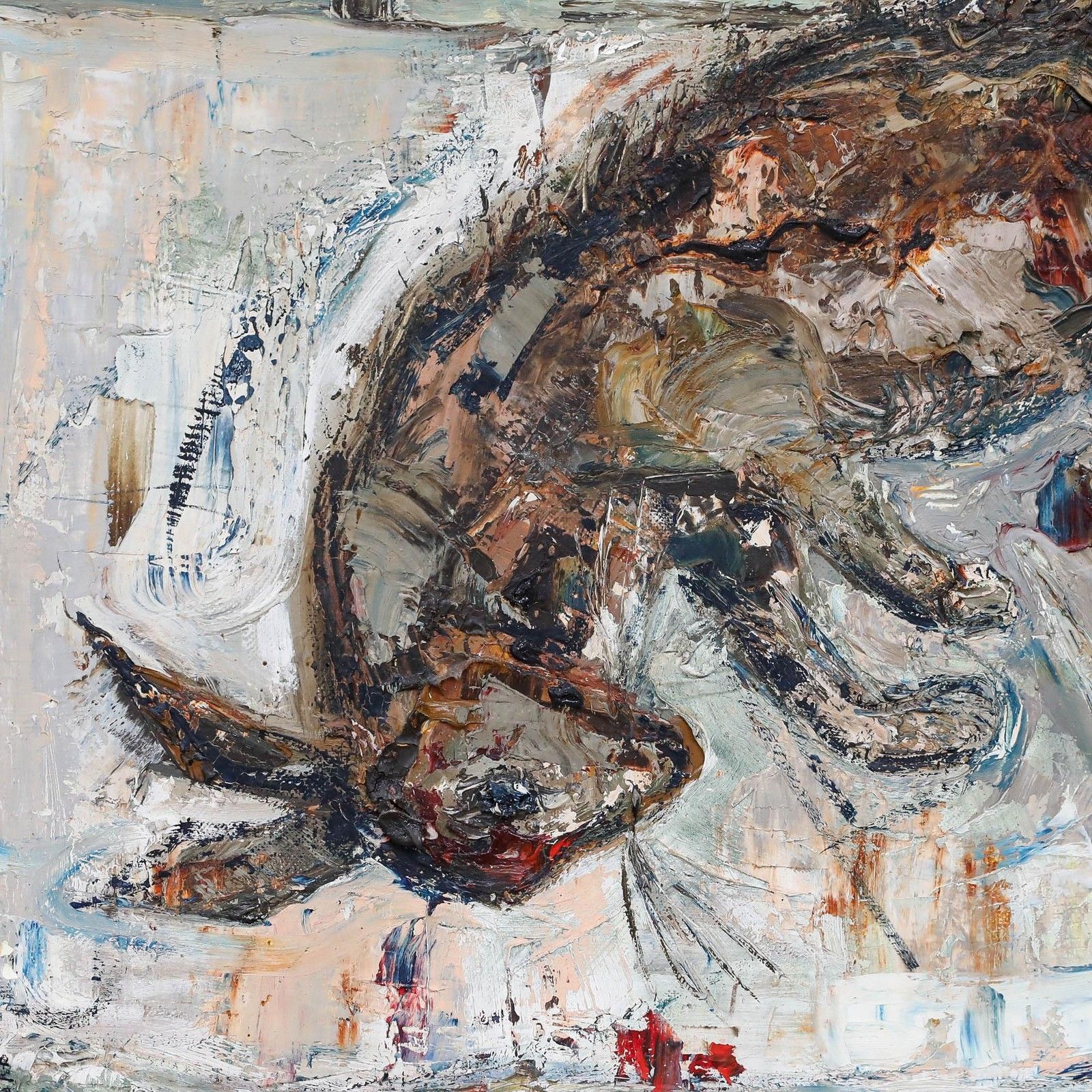 Joseph Pignon (1920 1990)  Mid 20th Century Oil, Still Life With A Hare photo Art