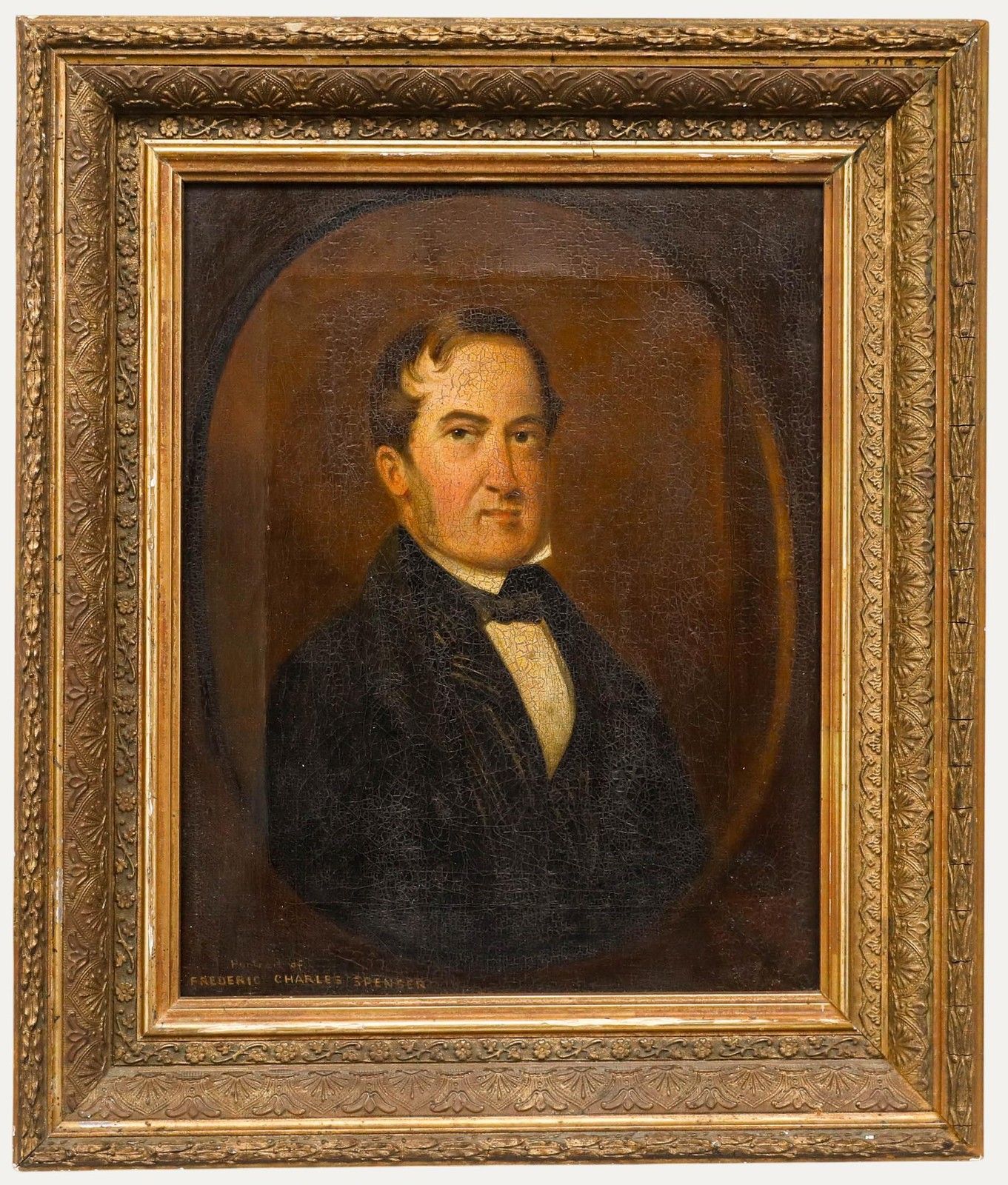 19th Century Oil Portrait Of Frederic Charles Spenser
