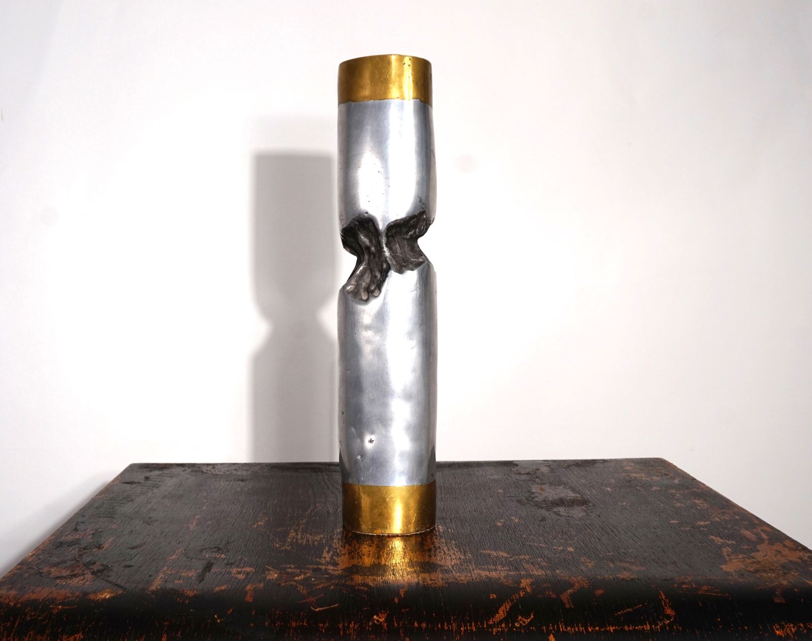 Marshall Disenos Sculpture Brutalist Candleholder By David Marshall, 1980 photo vintage