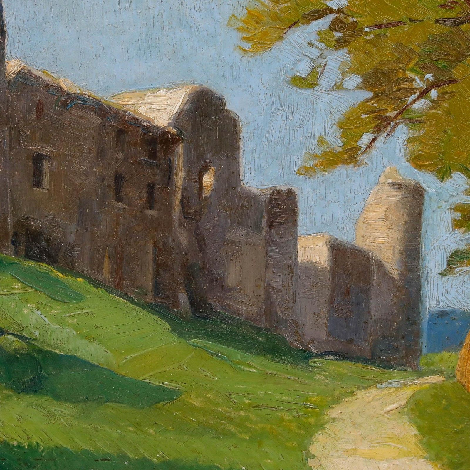William Miller Frazer Rsa (1864 1961) 1930 Oil, Sunlight On Ruins photo Art