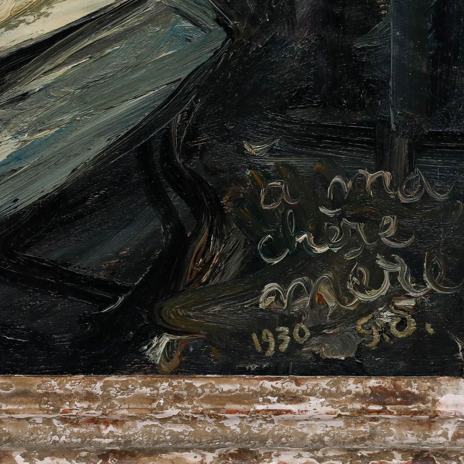 Georges Eugene Delhomme (1904 1989) 1930 Oil, To My Dear Mother photo buy
