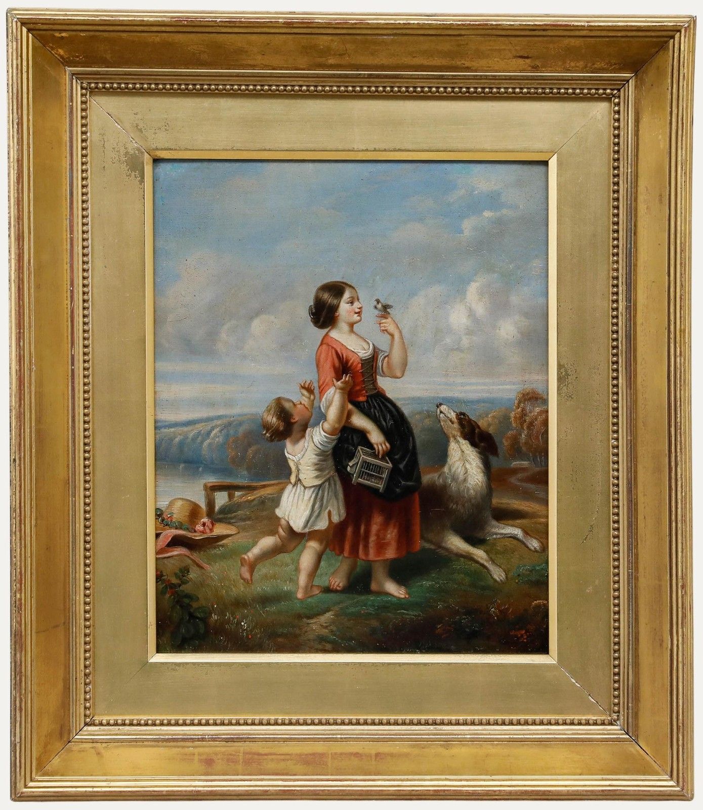Circle Of Charles Theodore Frere (1814 1888)  19th Century Oil, The Pet Bird