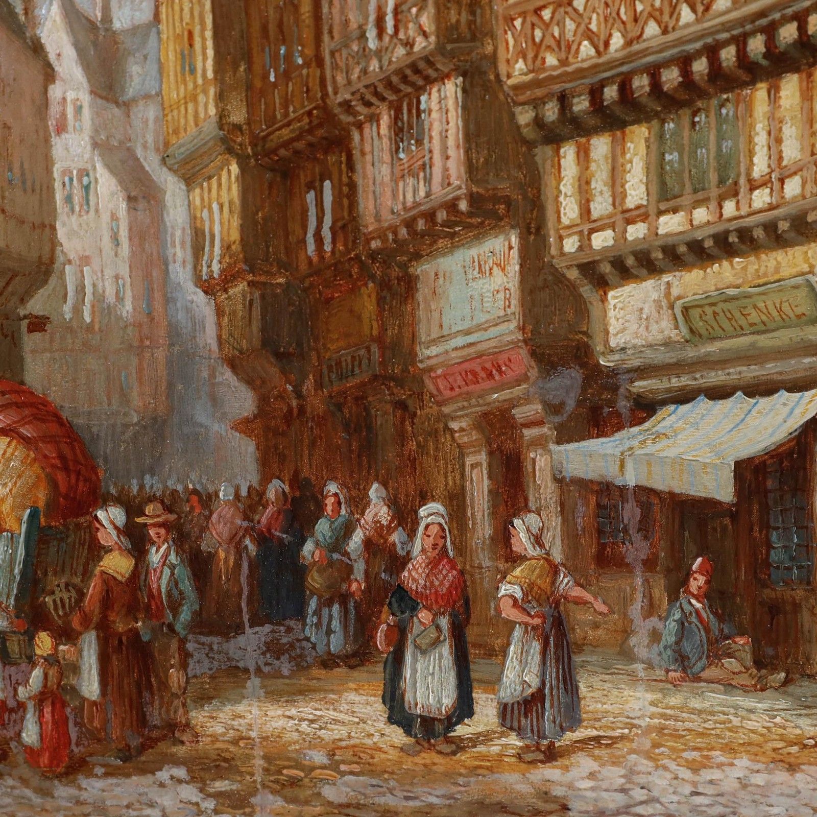 Henry Schafer (1854 1915) 1885 Oil, Frankfurt photo 750.0
