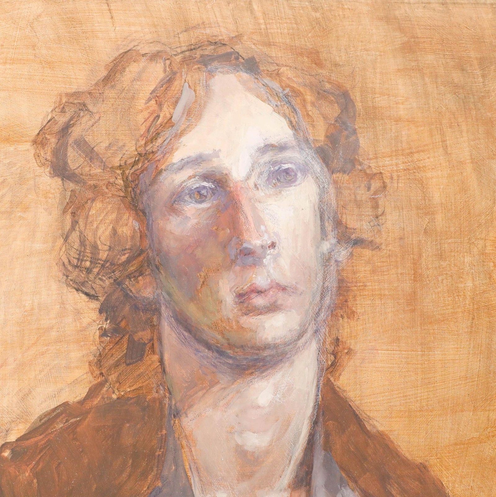 Pauline Plummer (B.1933) 20th Century Oil, Portrait Of Harry photo Art