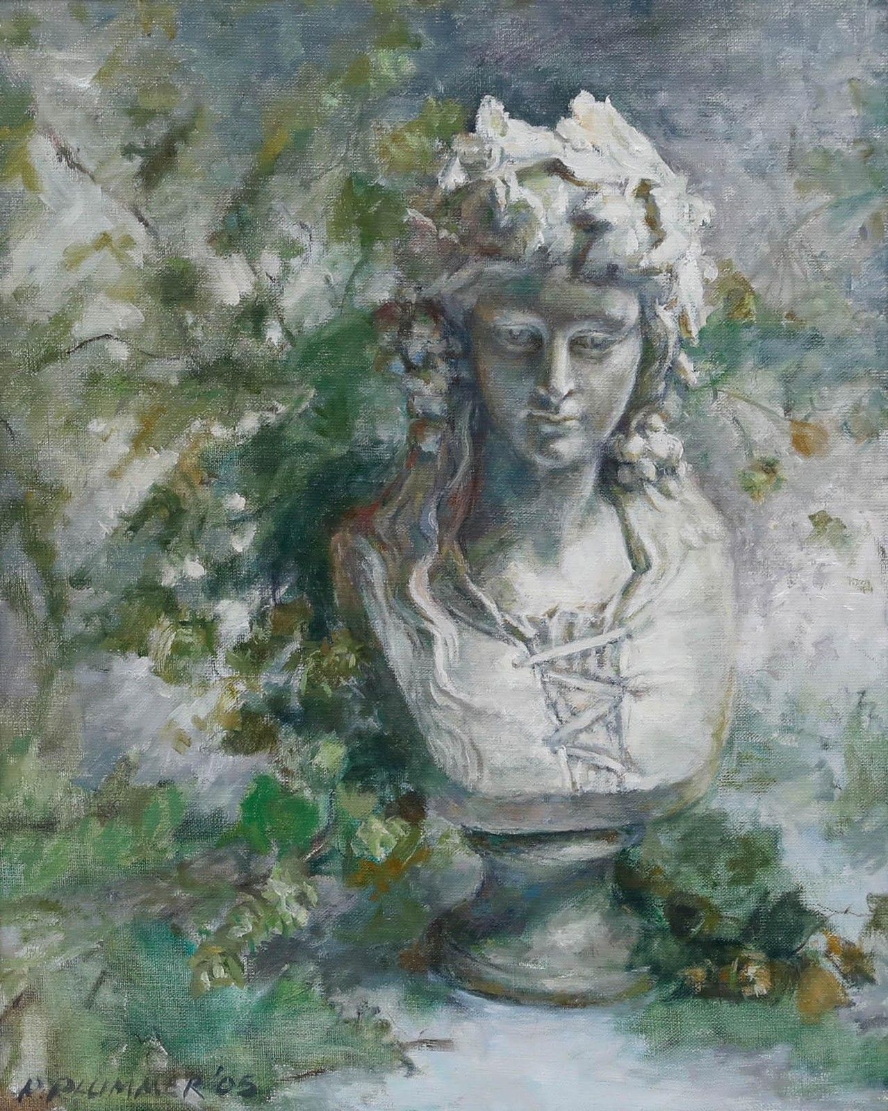 Pauline Plummer (B.1933) 2005 Oil, Hop Queen photo furniture
