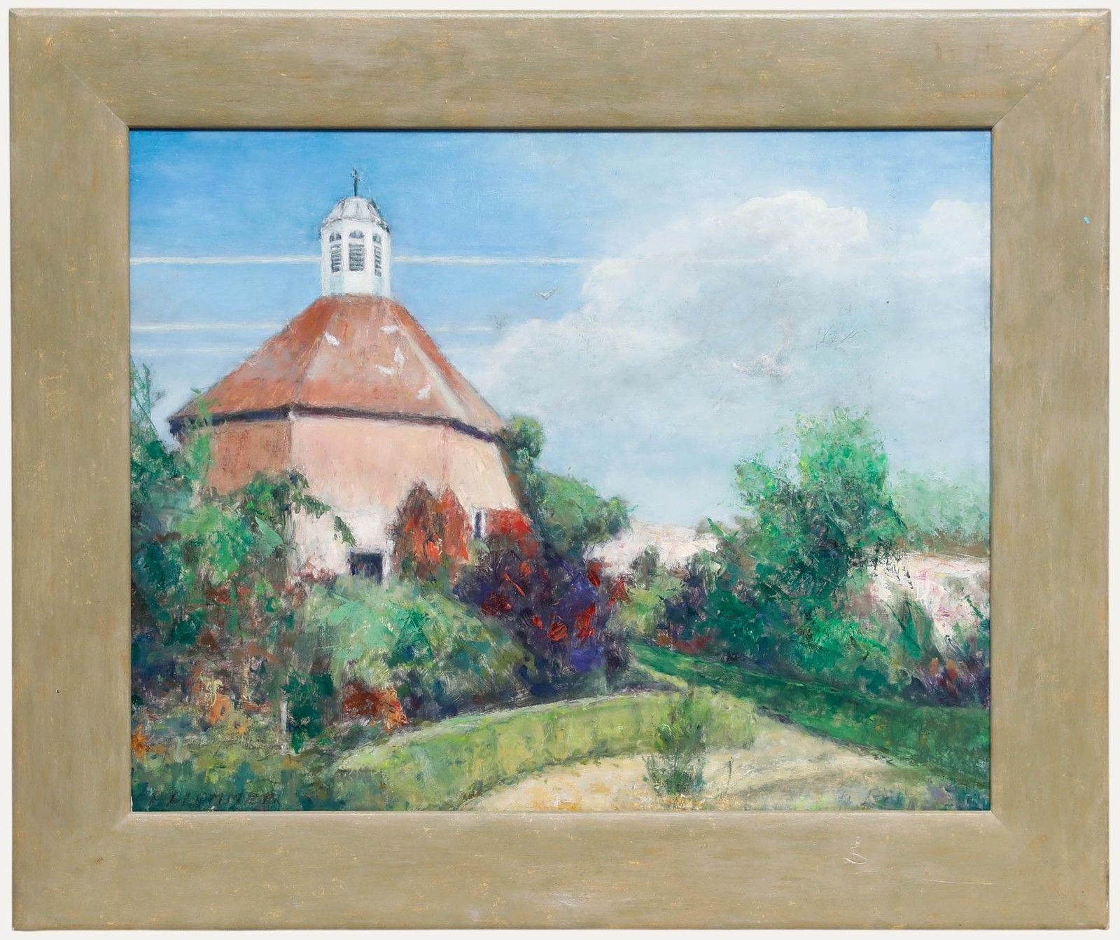 Pauline Plummer (B.1933) Contemporary Oil, Felbrigg Hall Gardens, Norfolk