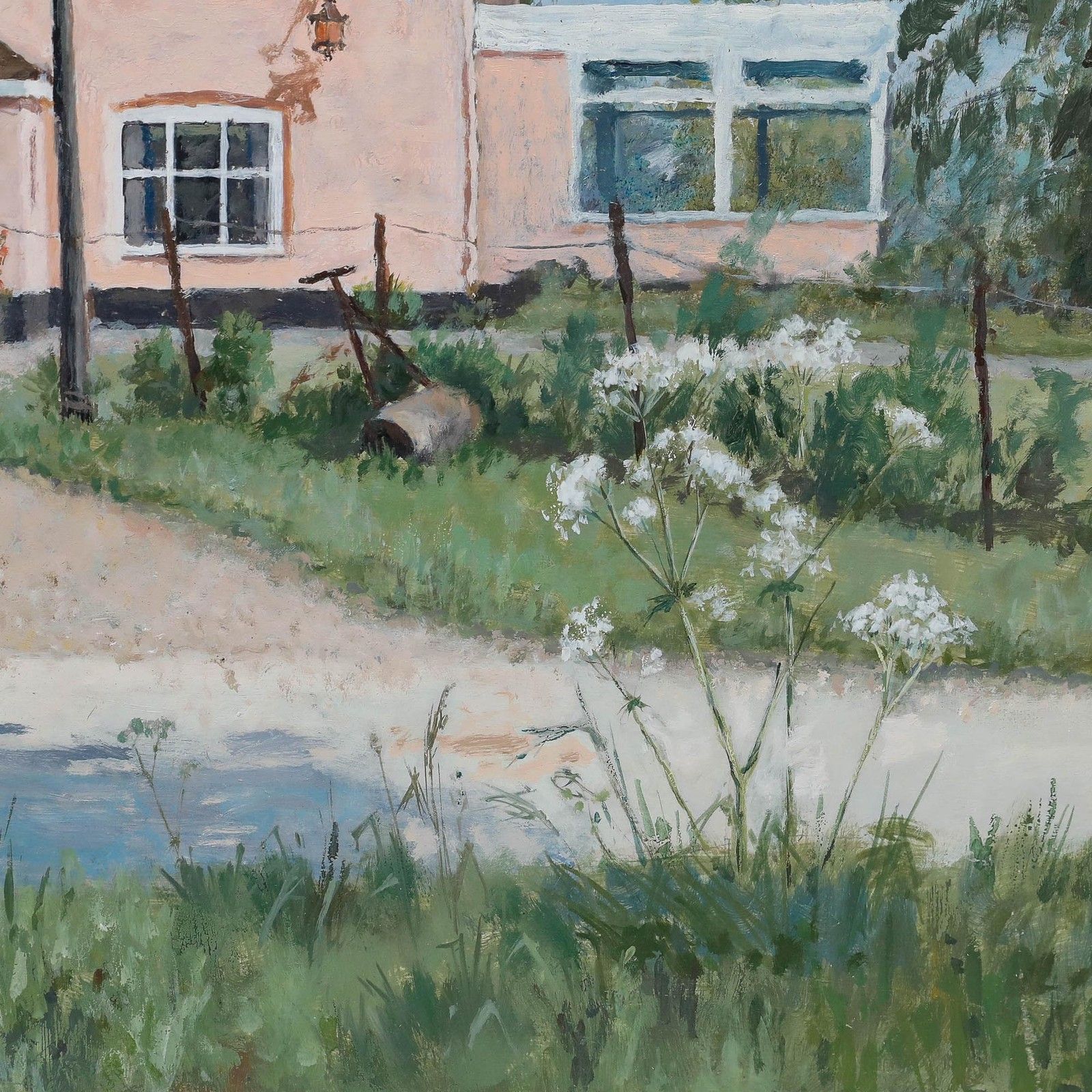 Pauline Plummer (B.1933) 20th Century Oil, Farm At Horham photo Art