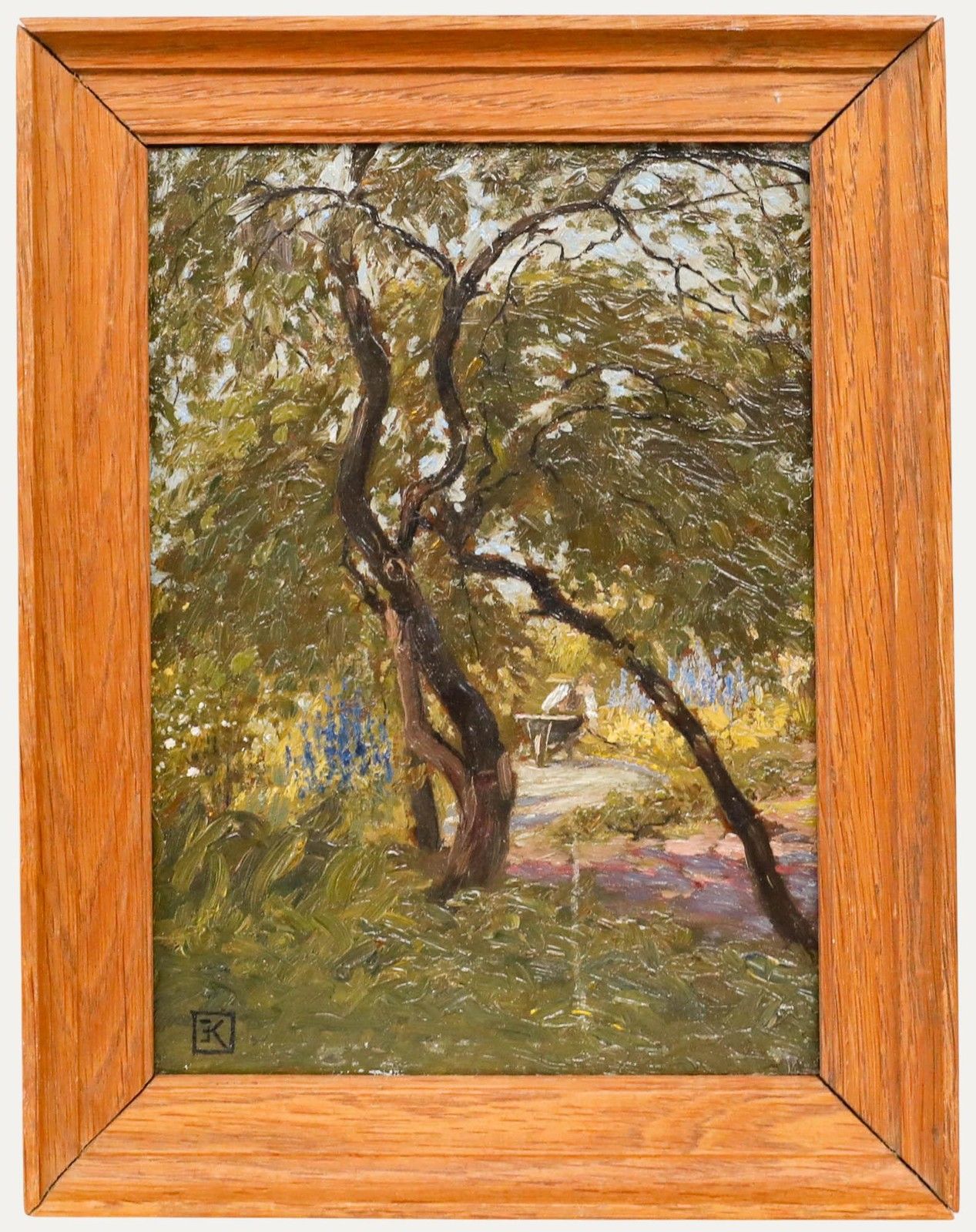 English School Early 20th Century Oil The Gardener
