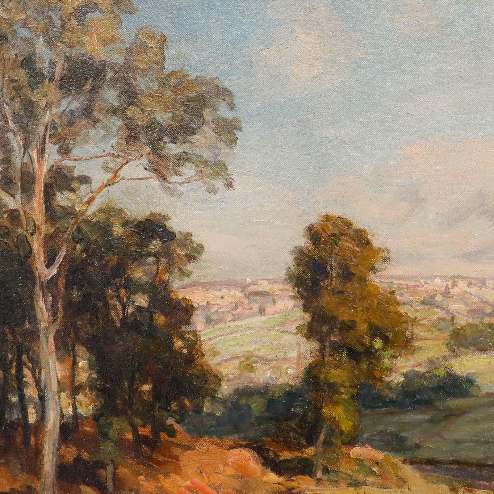 Frederick Stead (1863 1940) Early 20th Century Oil, Across The Autumn Dales photo Art