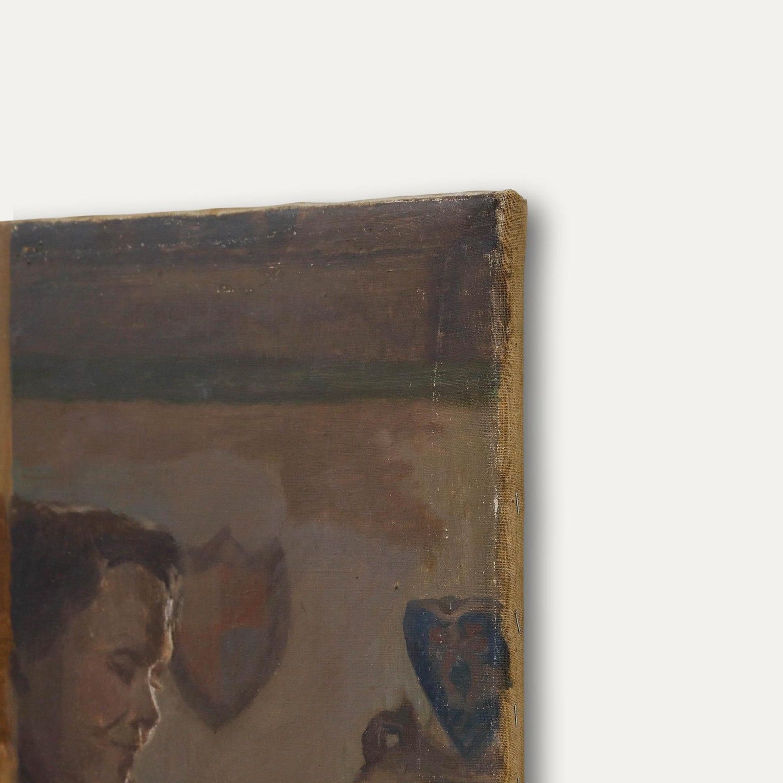 Pauline Plummer (B.1933) 20th Century Oil, Woman In The Mirror photo vinterior