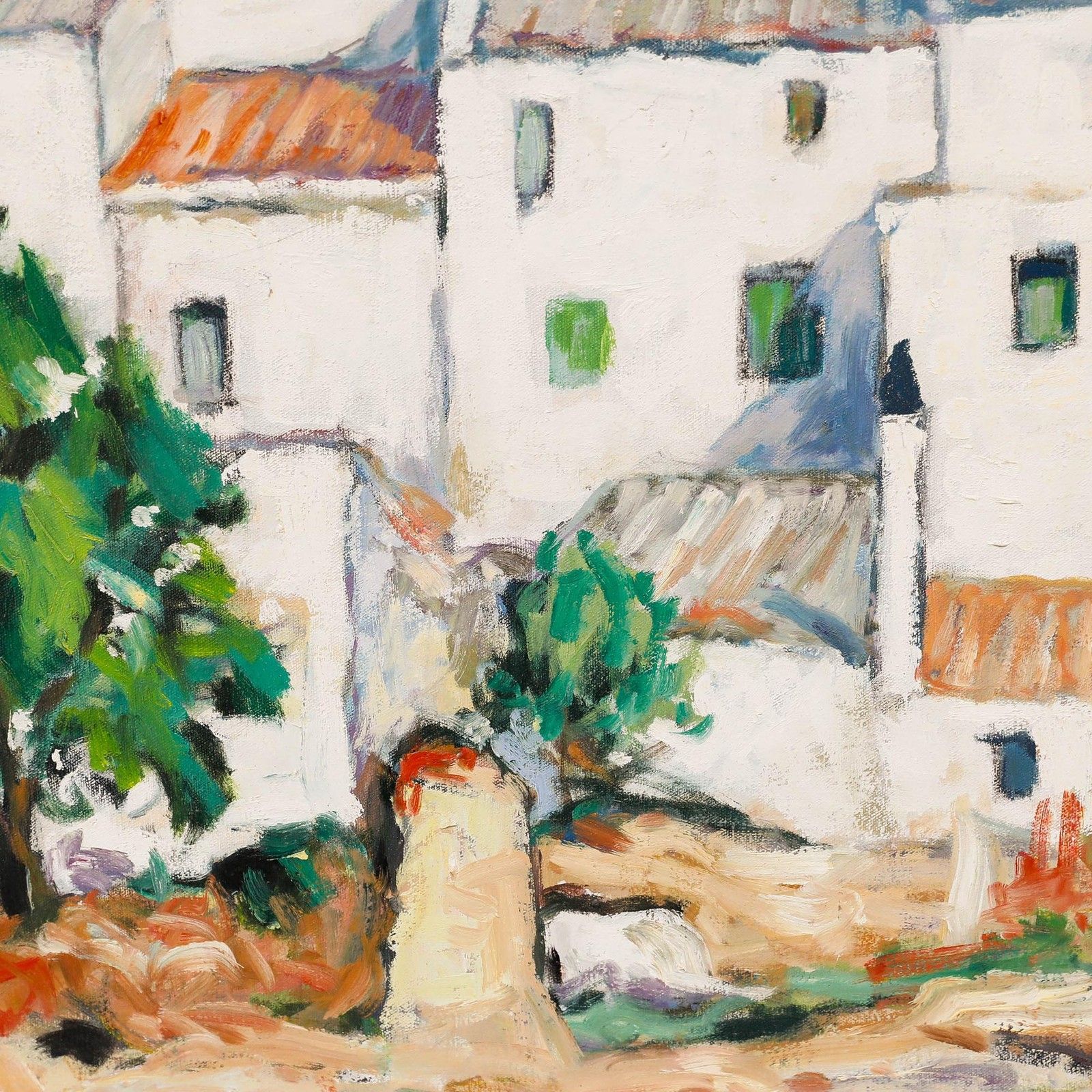 Erwin Steinhauser (1939 2023) 20th Century Oil, House Facades photo 395.0