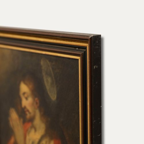 French School 19th Century Oil Christ In Prayer photo 495.0