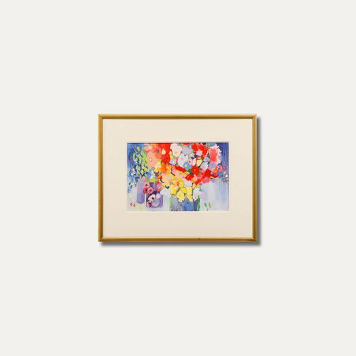 Nola Armstrong 20th Century Pastel, Tiffany Flower photo vintage