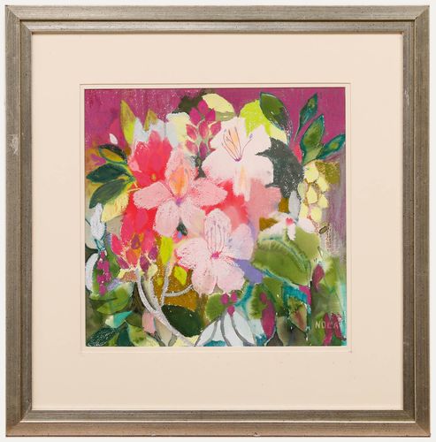 Nola Armstrong 20th Century Pastel, Hibiscus Plant