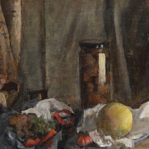 George Weissbort (1928 2013) 20th Century Oil, Pickle Jar, Melon & Grapes photo Art