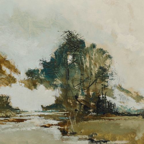 Michel Gassies Framed 20th Century Oil, Edge Of The Loire photo 325.0