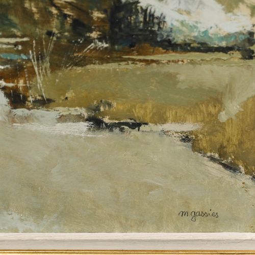 Michel Gassies Framed 20th Century Oil, Edge Of The Loire photo buy