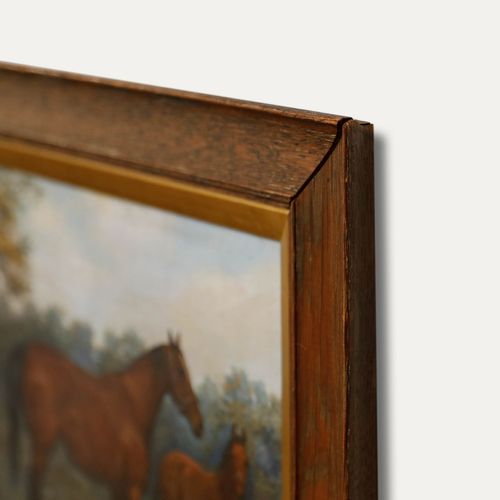 Godfrey Douglas Giles (1857 1941) Framed Oil, St Windeline & Wool Winder photo 1250.0